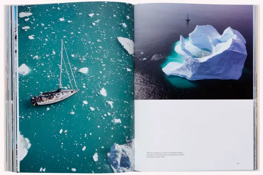 Segelboot zwischen Eisbergen - Buch Boatlife - femtastics