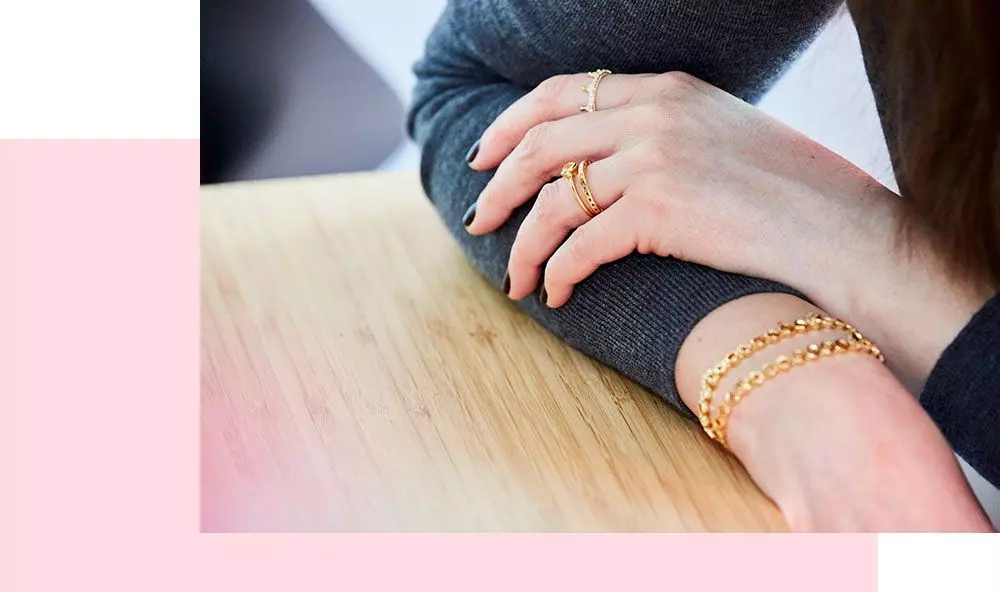 Femtastics-Pandora-Ringe-Gold-Armband
