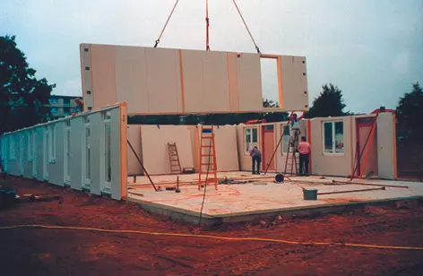 vorgefertigte Elementbauweise Holz 1998
