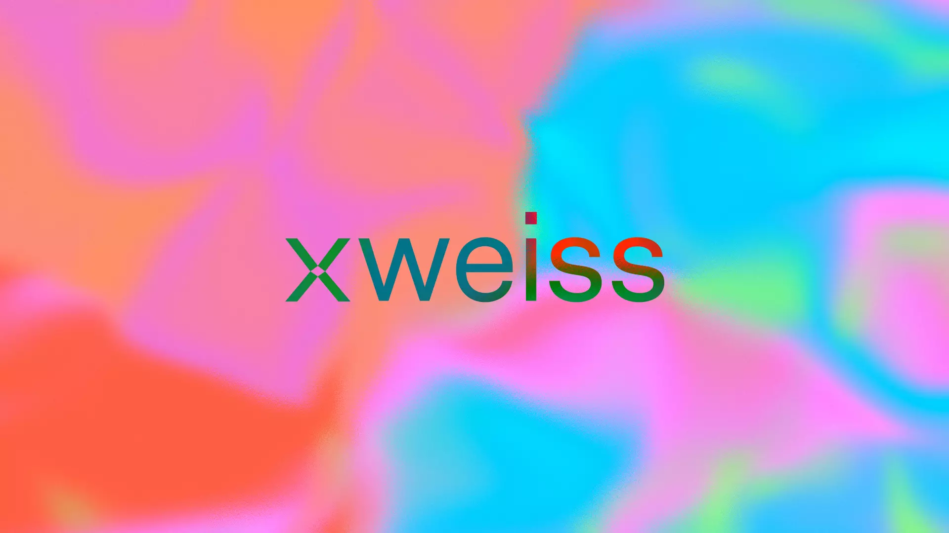 xweiss Logo auf Buntem Hintergrund