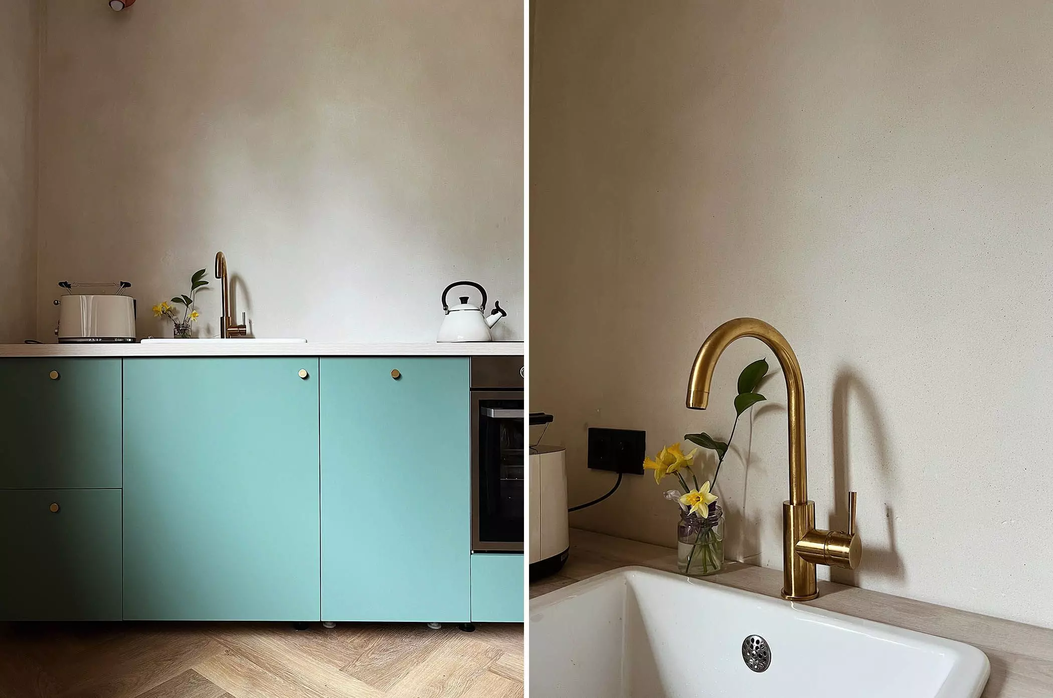 Küche von "Ikea" mit Fronten von "Plum Living".