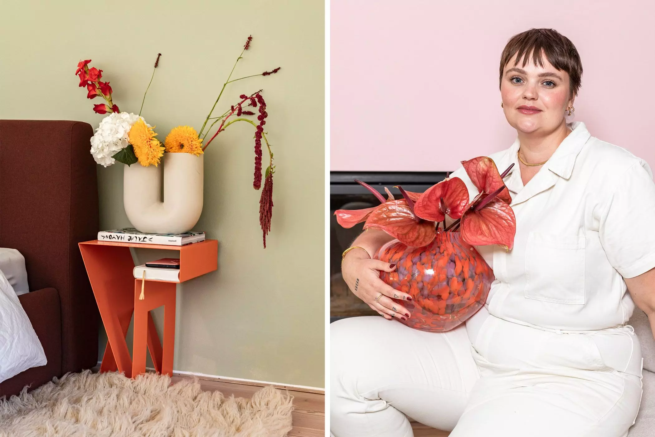 Blumenarrangements - Homestory bei Charlotte Kuhrt - femtastics