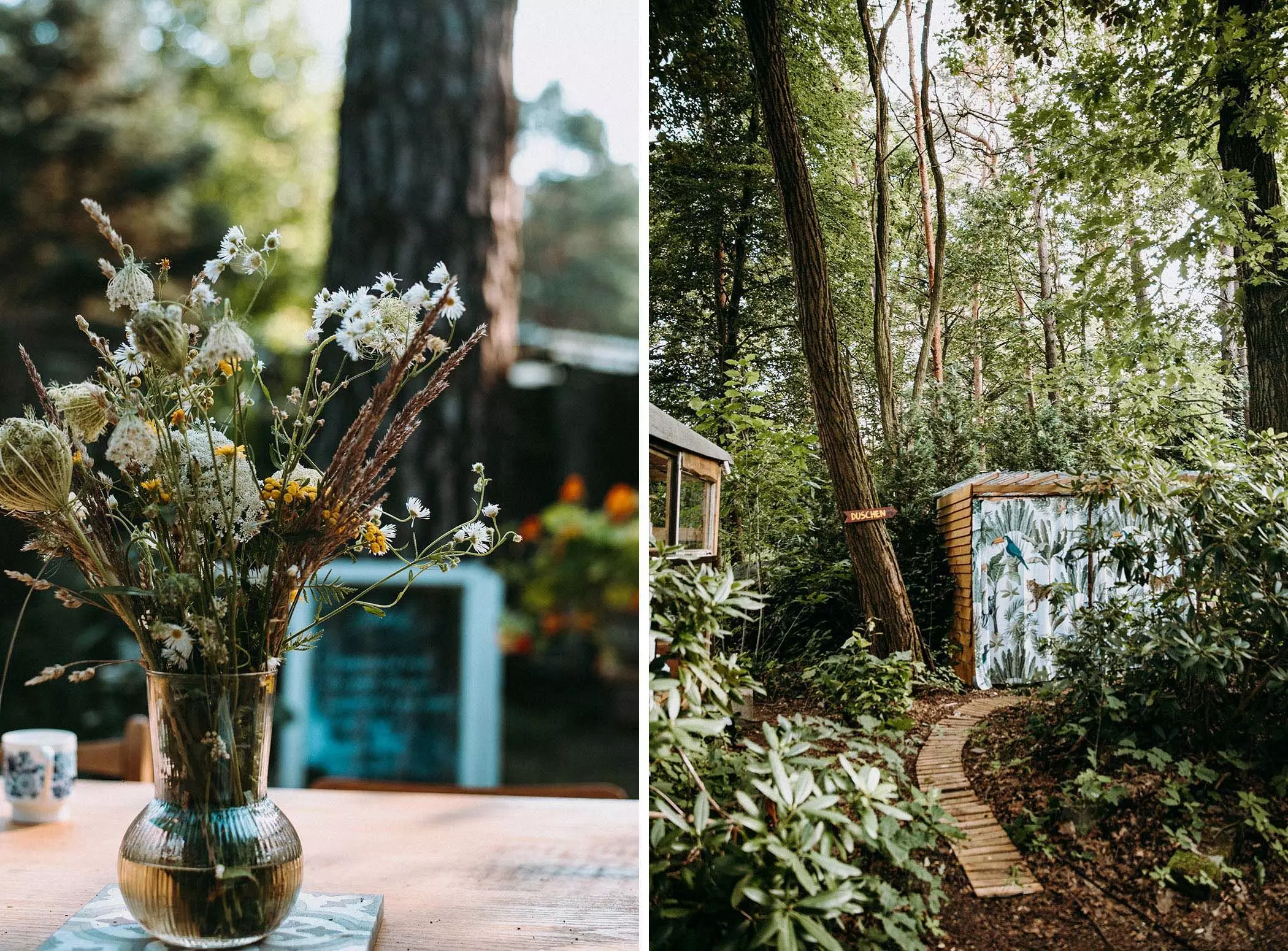 Details des Feel Free Yoga Retreat im Wald bei Berlin | femtastics