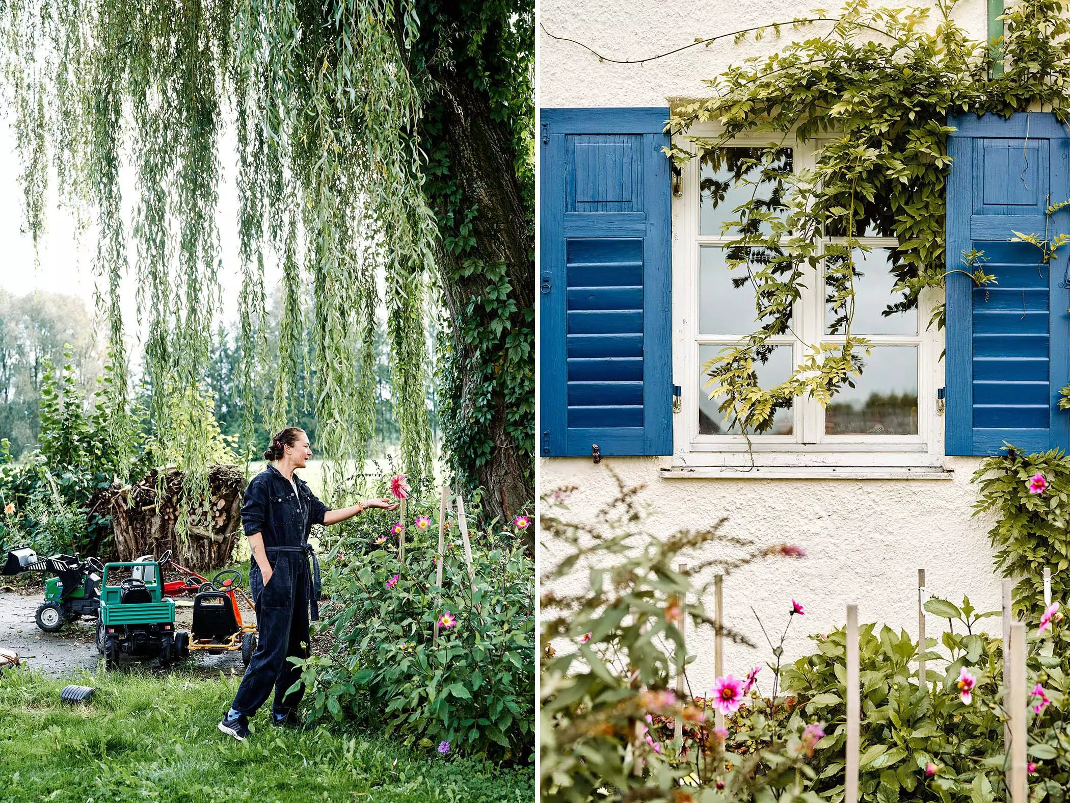 Anna Schäffel in ihrem Dahlien-Garten - femtastics