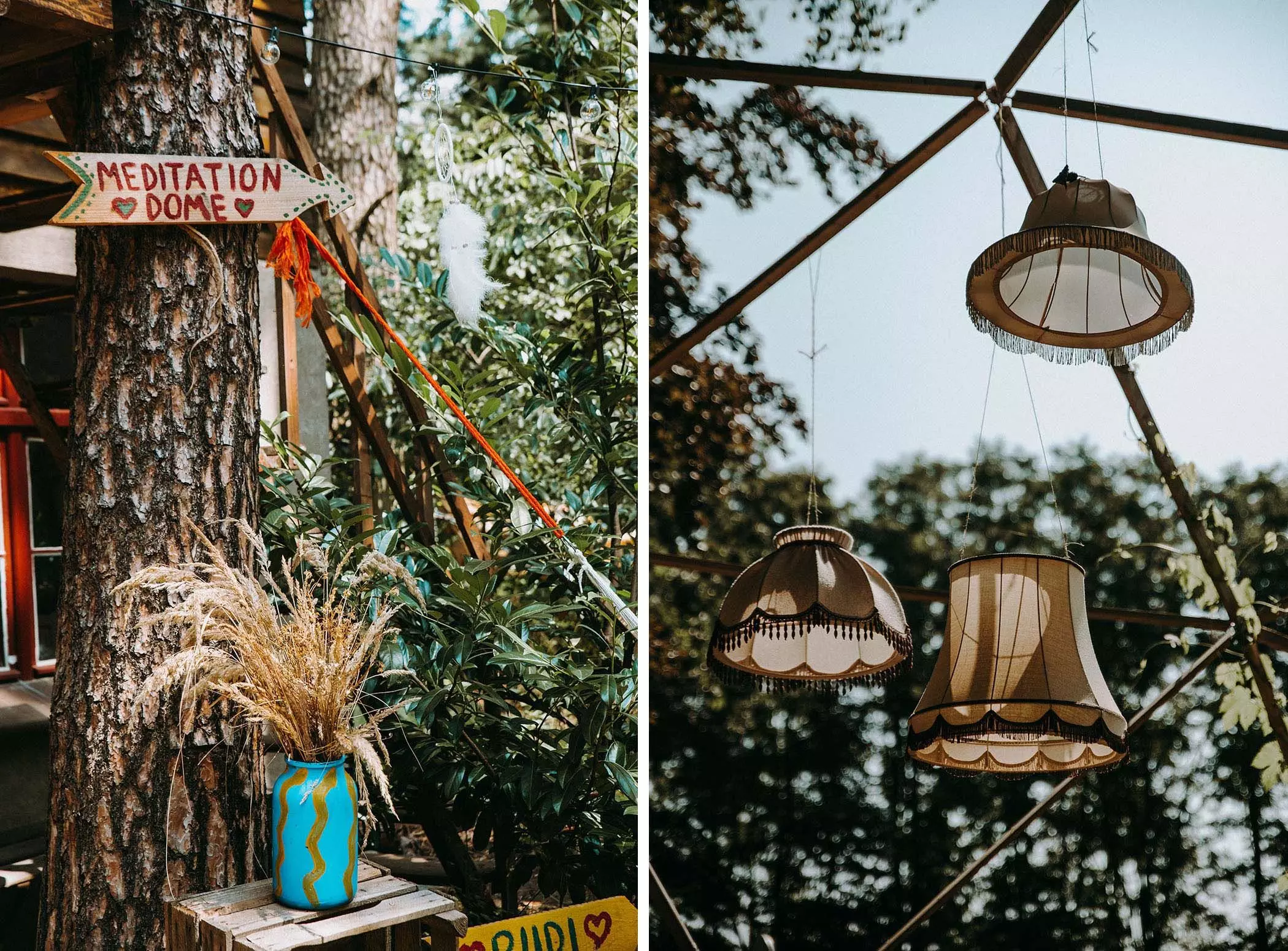 Details des Feel Free Yoga Retreat im Wald bei Berlin | femtastics