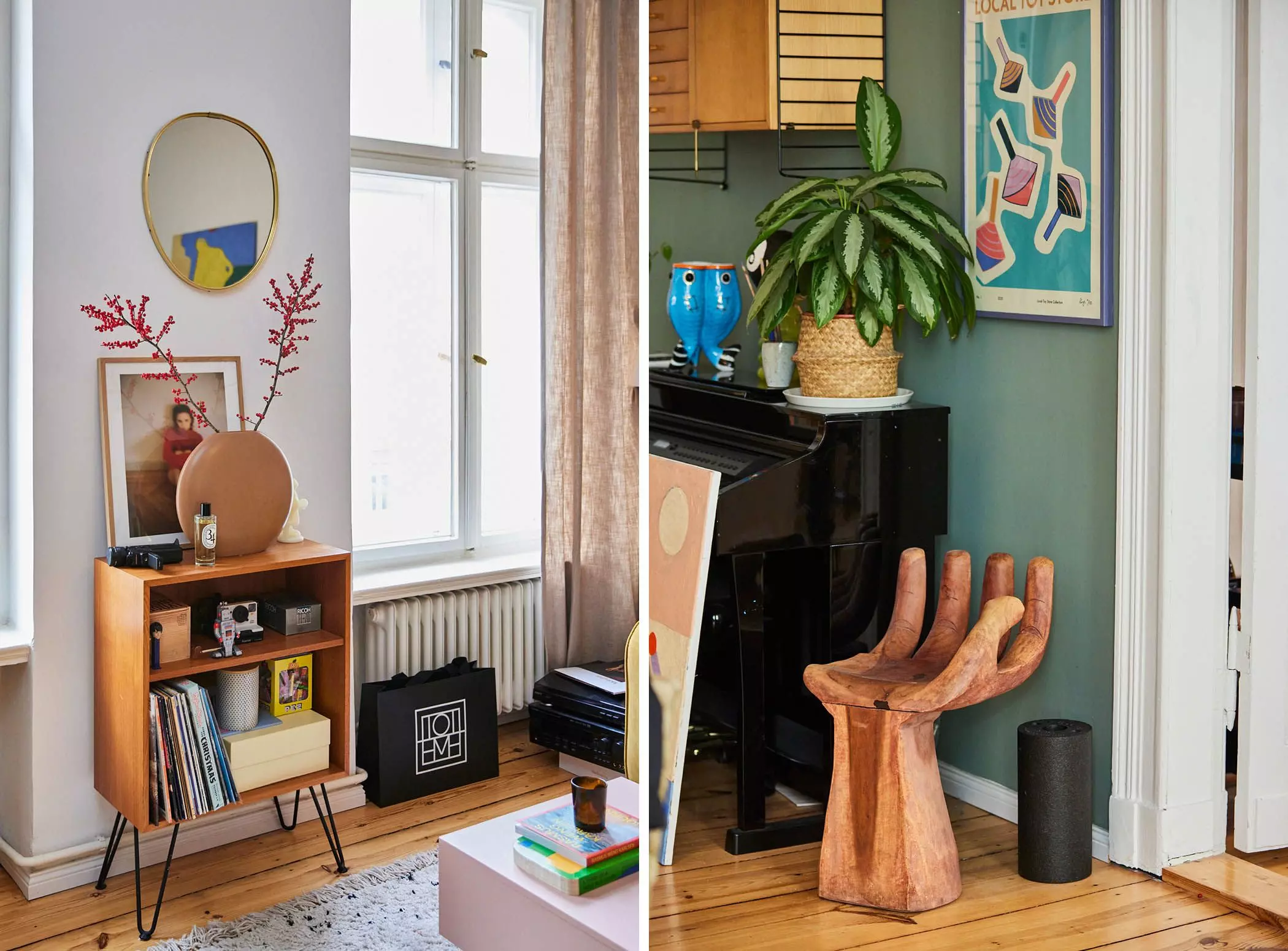 Zuhause von Künstlerin Fabienne Meyer aka Bings mit Hand-Stuhl - femtastics