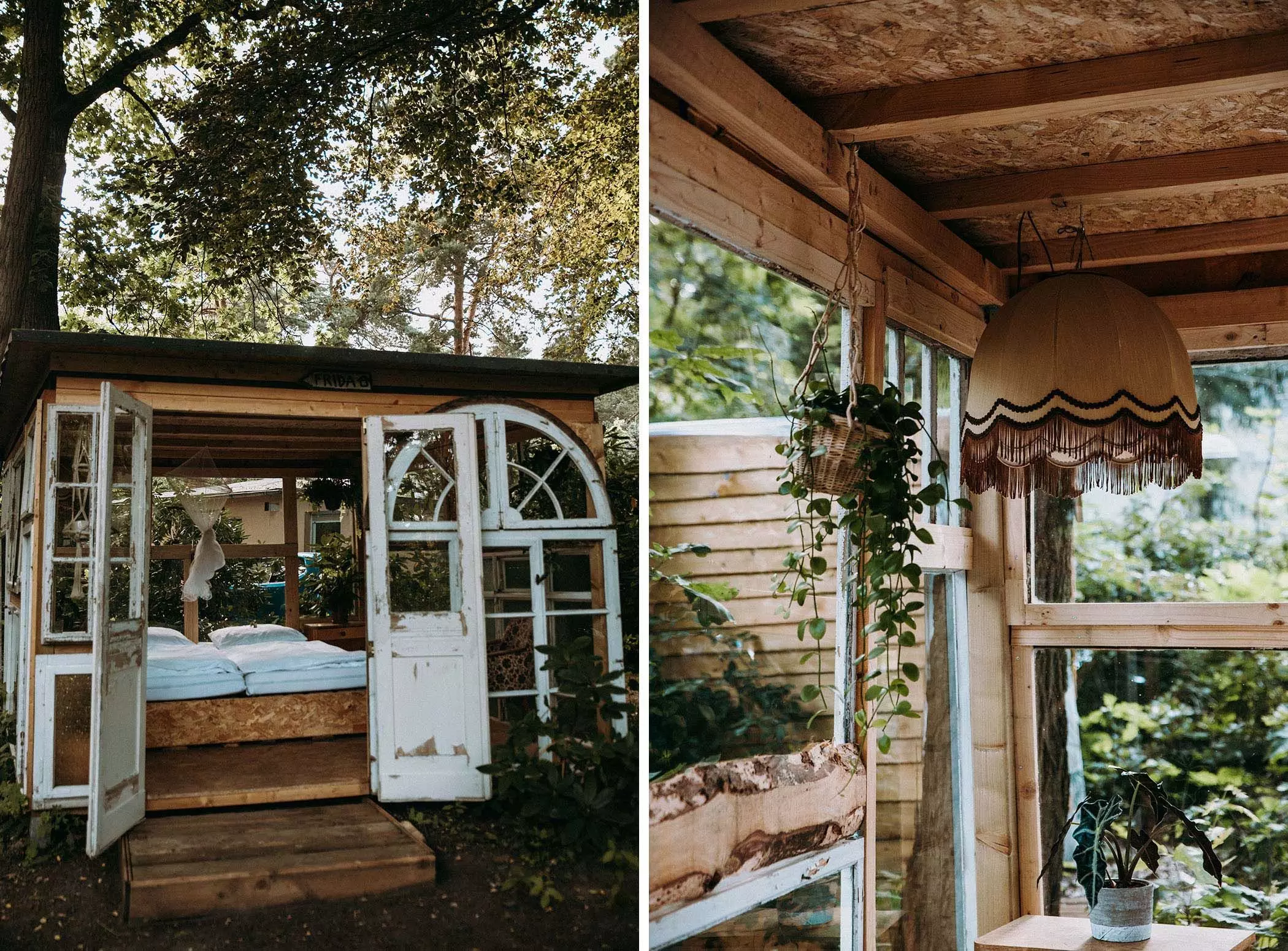 Schlafplätze im Feel Free Yoga Retreat im Wald bei Berlin | femtastics