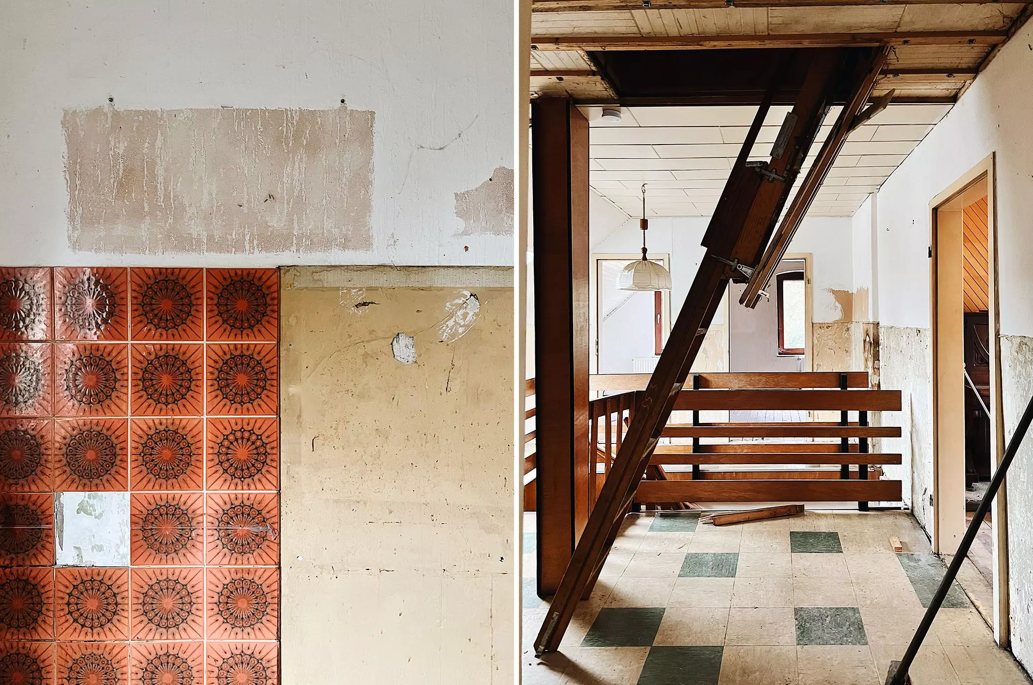 Alte Fliesen und Treppenhaus Entkernung - femtastics