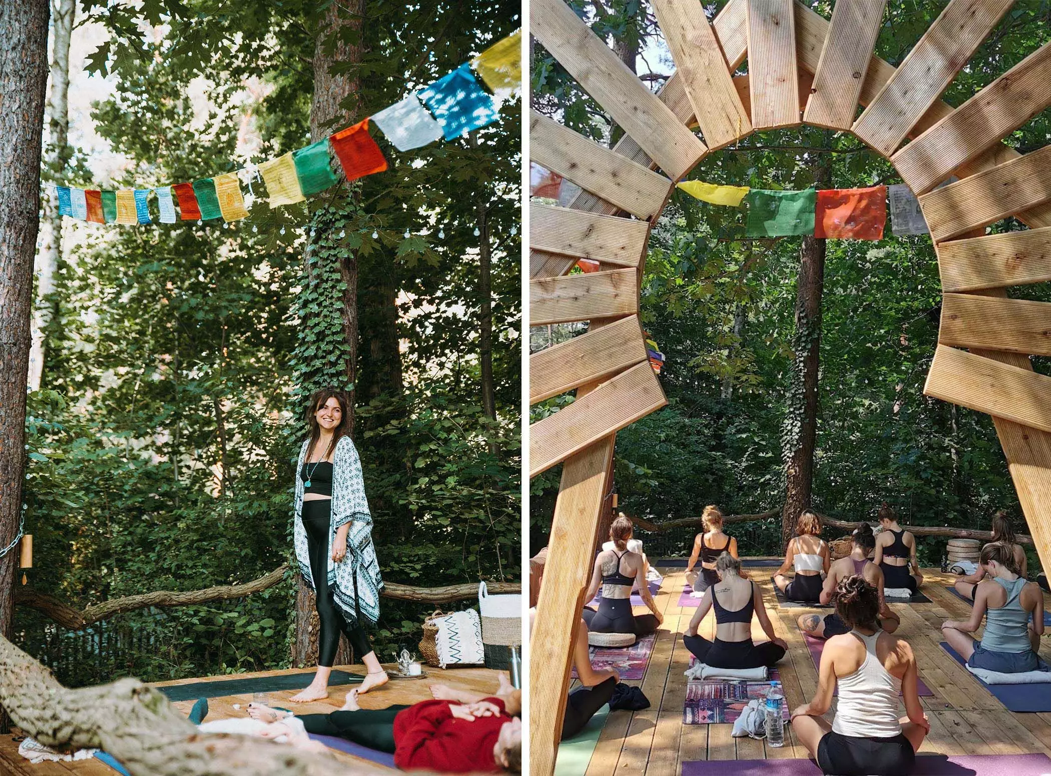 So schön geht Yoga im Wald | femtastics