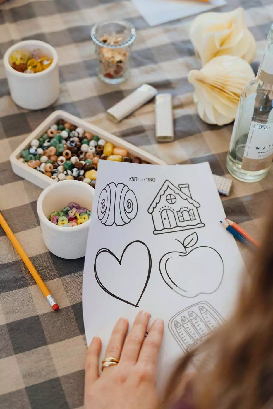 Bastelvorlage beim Pinterest-Event