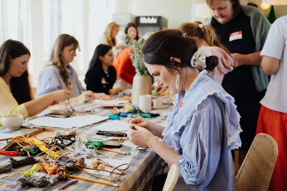Basteln beim Pinterest x femtastics Event