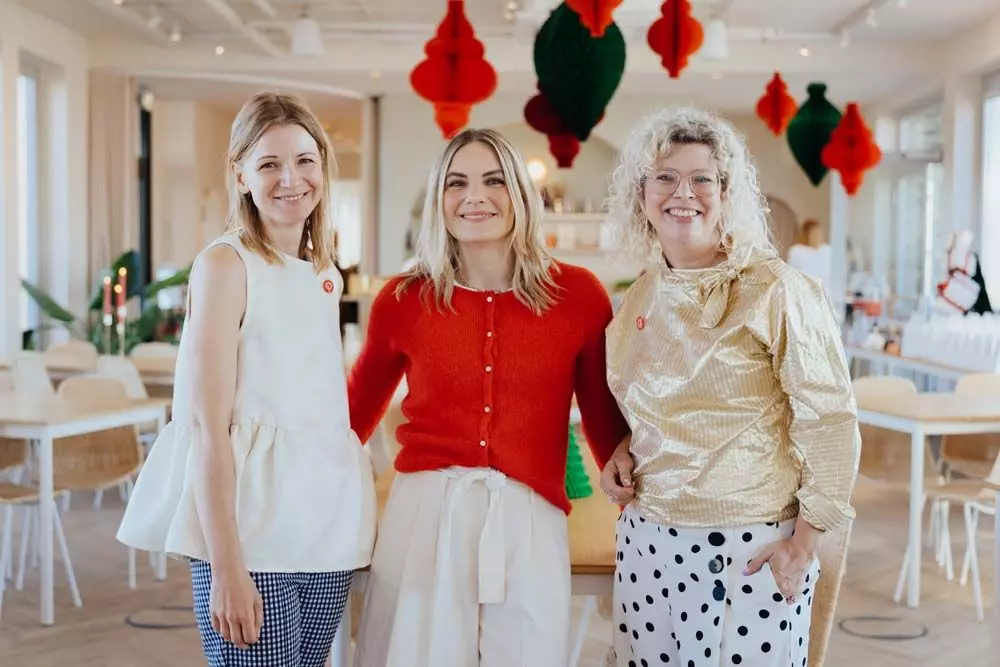 Silvia, Anna und Anna beim Pinterest-Event