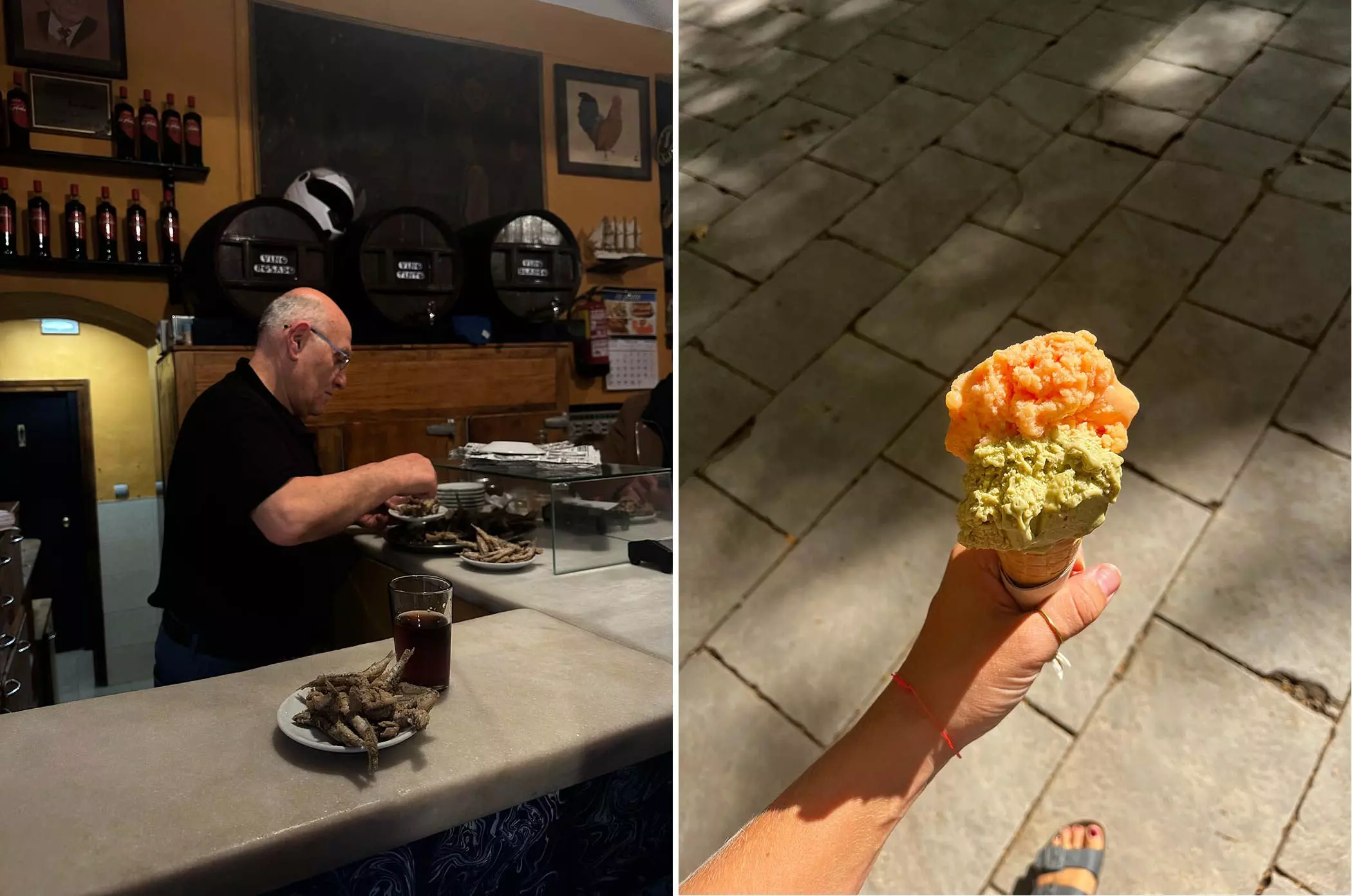 Lecker essen im "La Plata" in Barcelona.