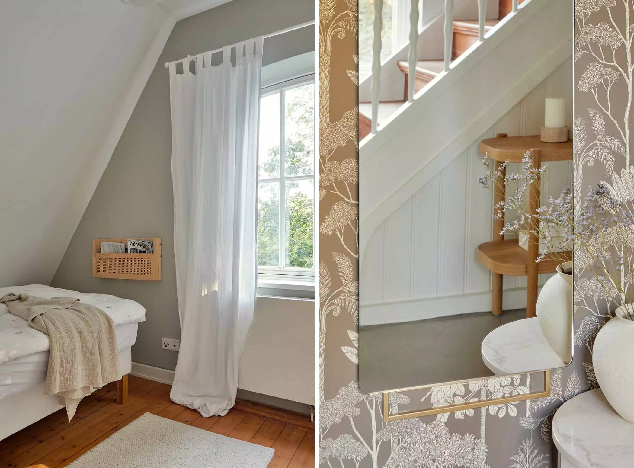 Hellgraue Wand | femtastics