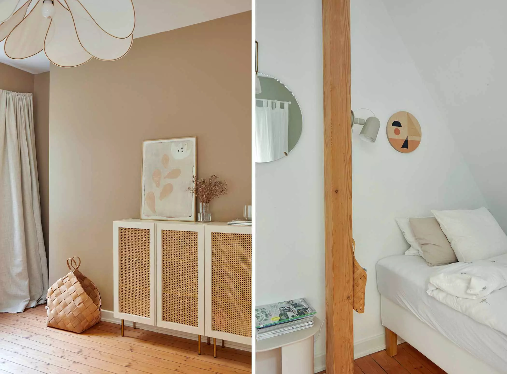 Beigefarbene Wand | femtastics