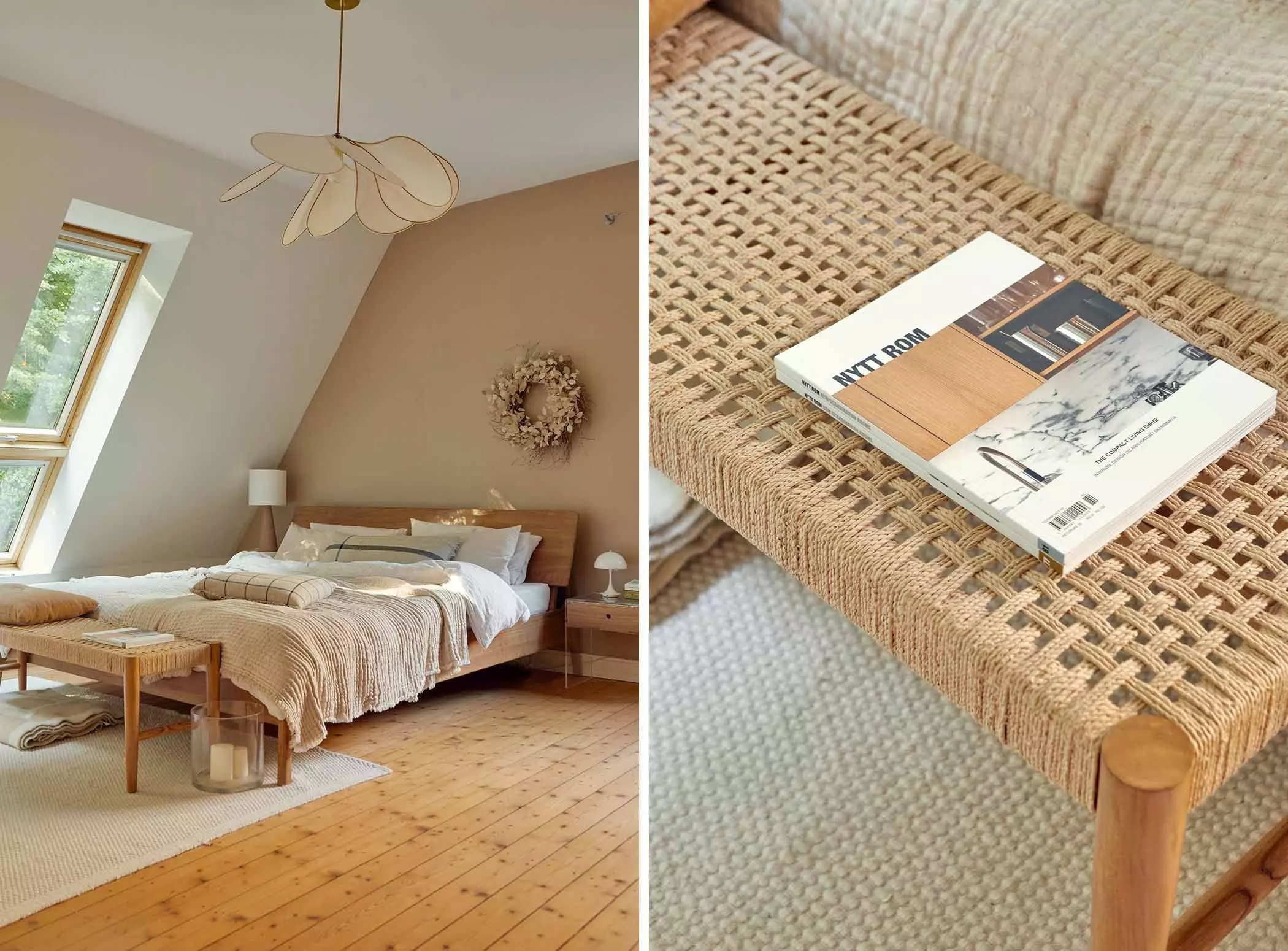 Natürliche Farben im Schlafzimmer | femtastics