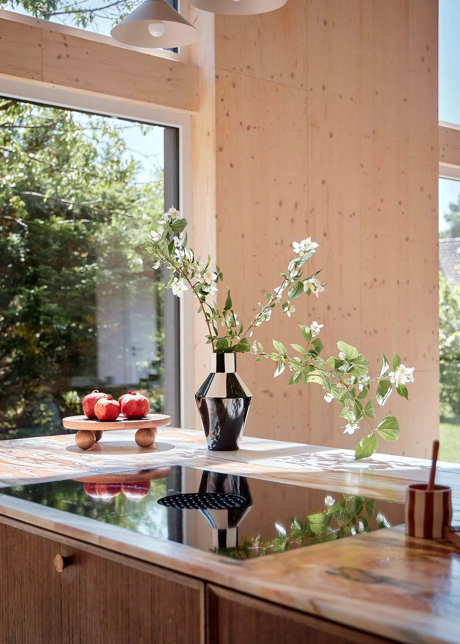 Blumen in der Küche