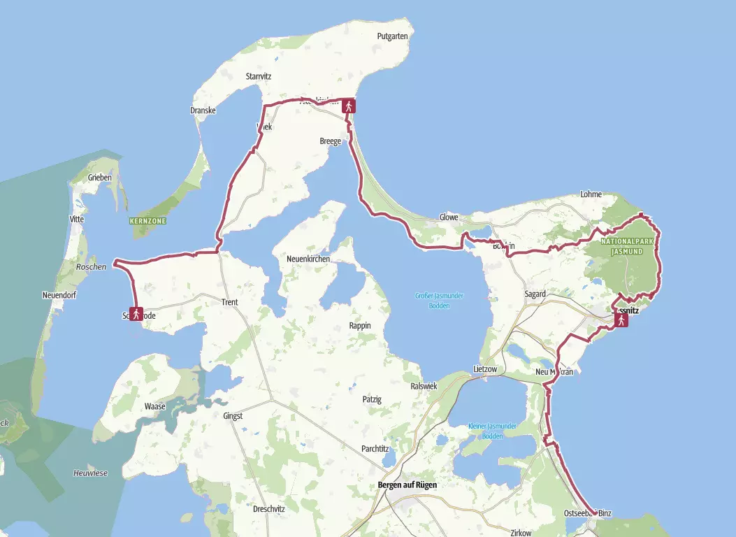 Der "Wolf Trail" auf Rügen: 93 Kilometer entlang der Küste Mecklenburg-Vorpommerns.