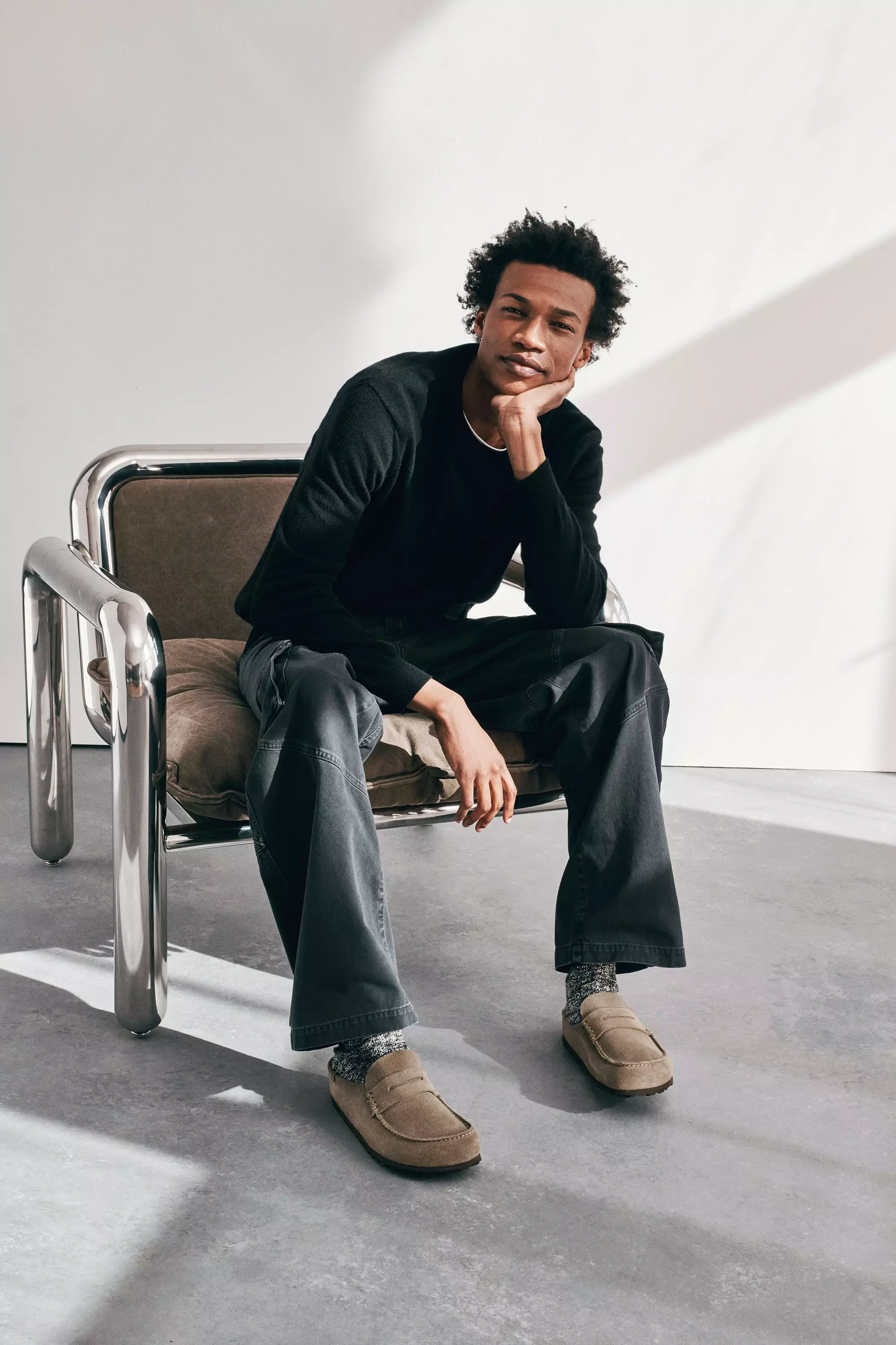 Birkenstock Naples Wrapped am Model