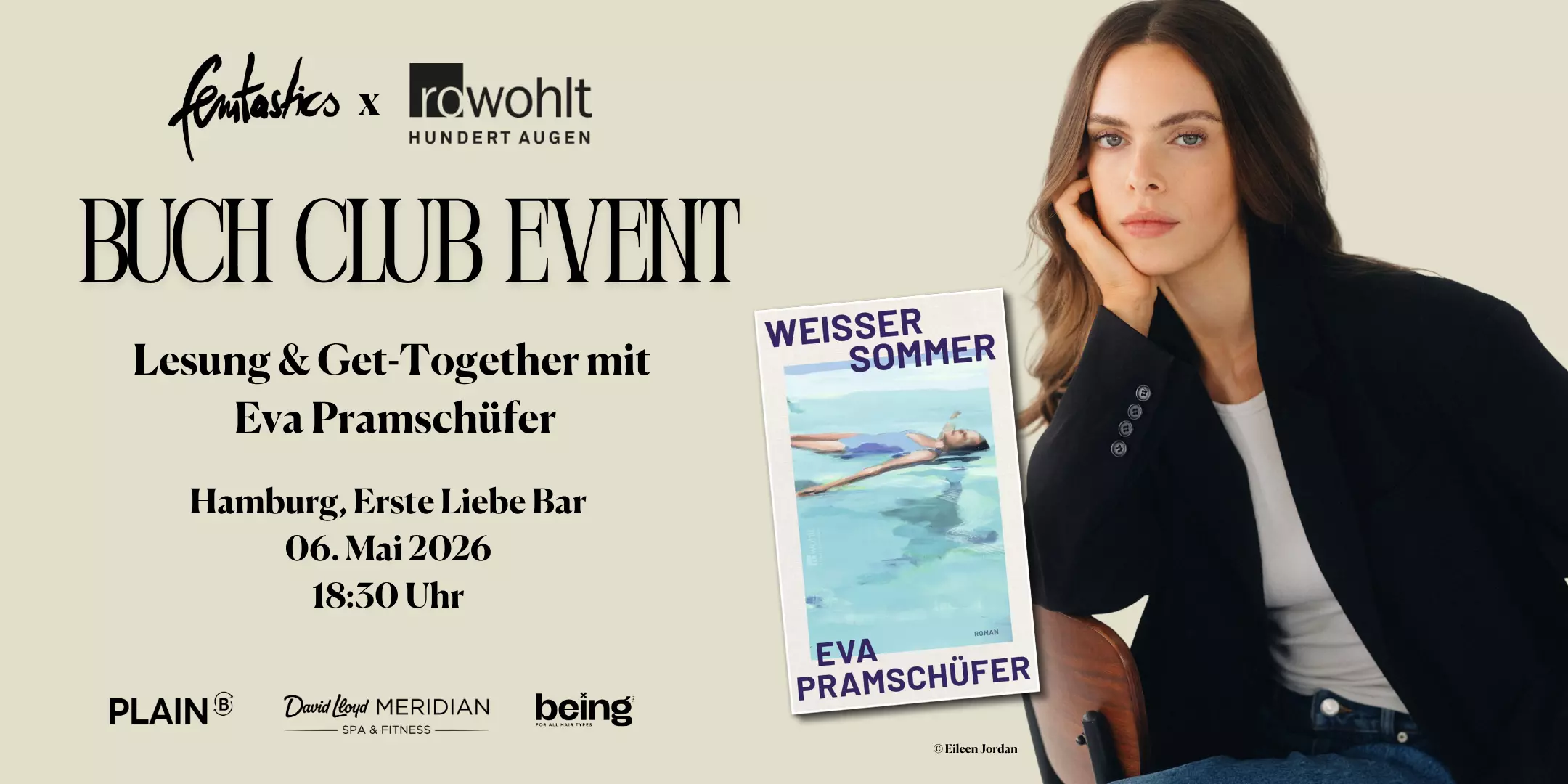 femtastics Buchclub-Event mit Eva Pramschuefer Banner