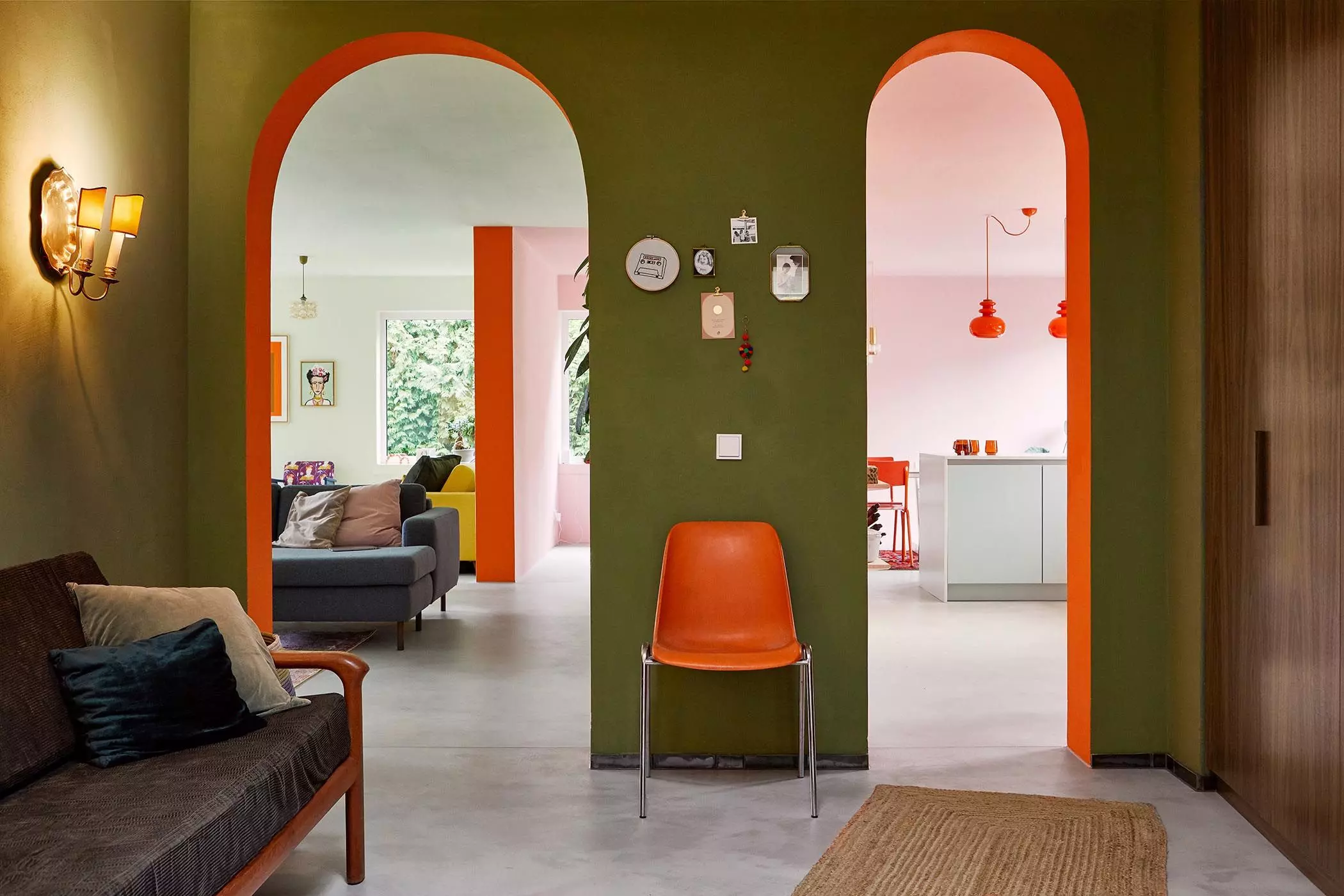 Bungalow-Sechziger-Einrichtung