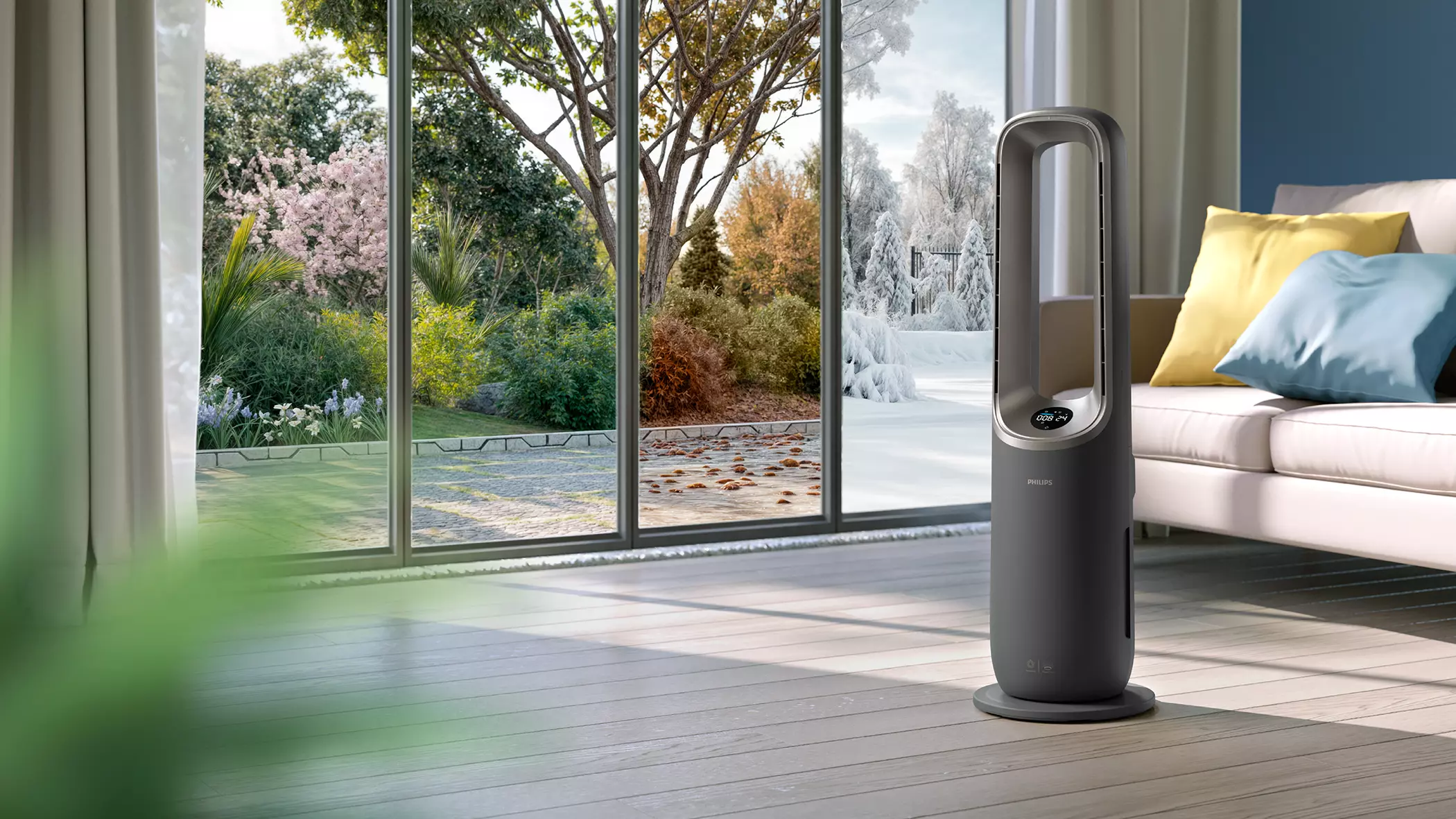 Philips Luftreiniger in einem Raum