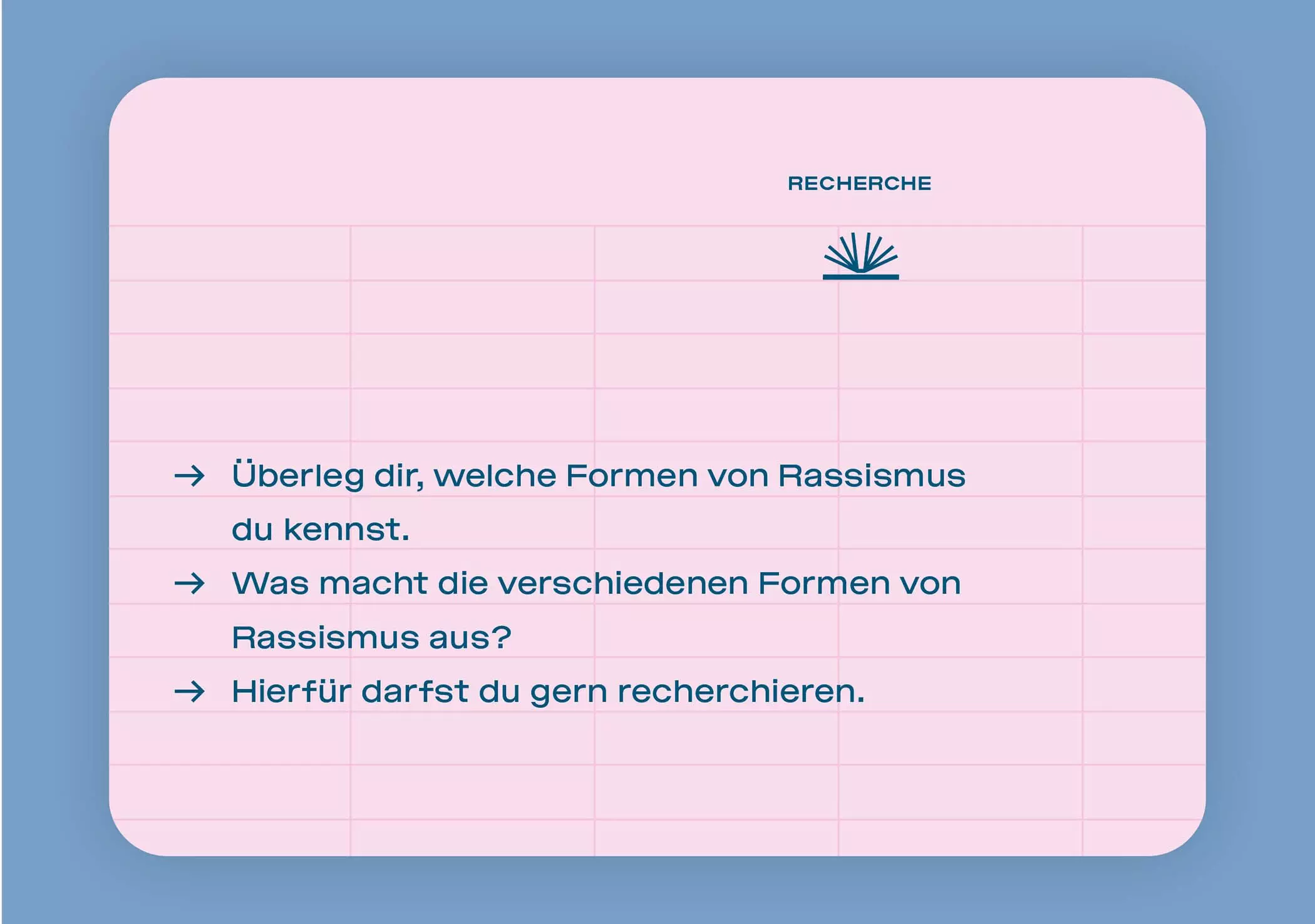 Lernkarten zum Thema Rassismus von Familiar Faces - femtastics