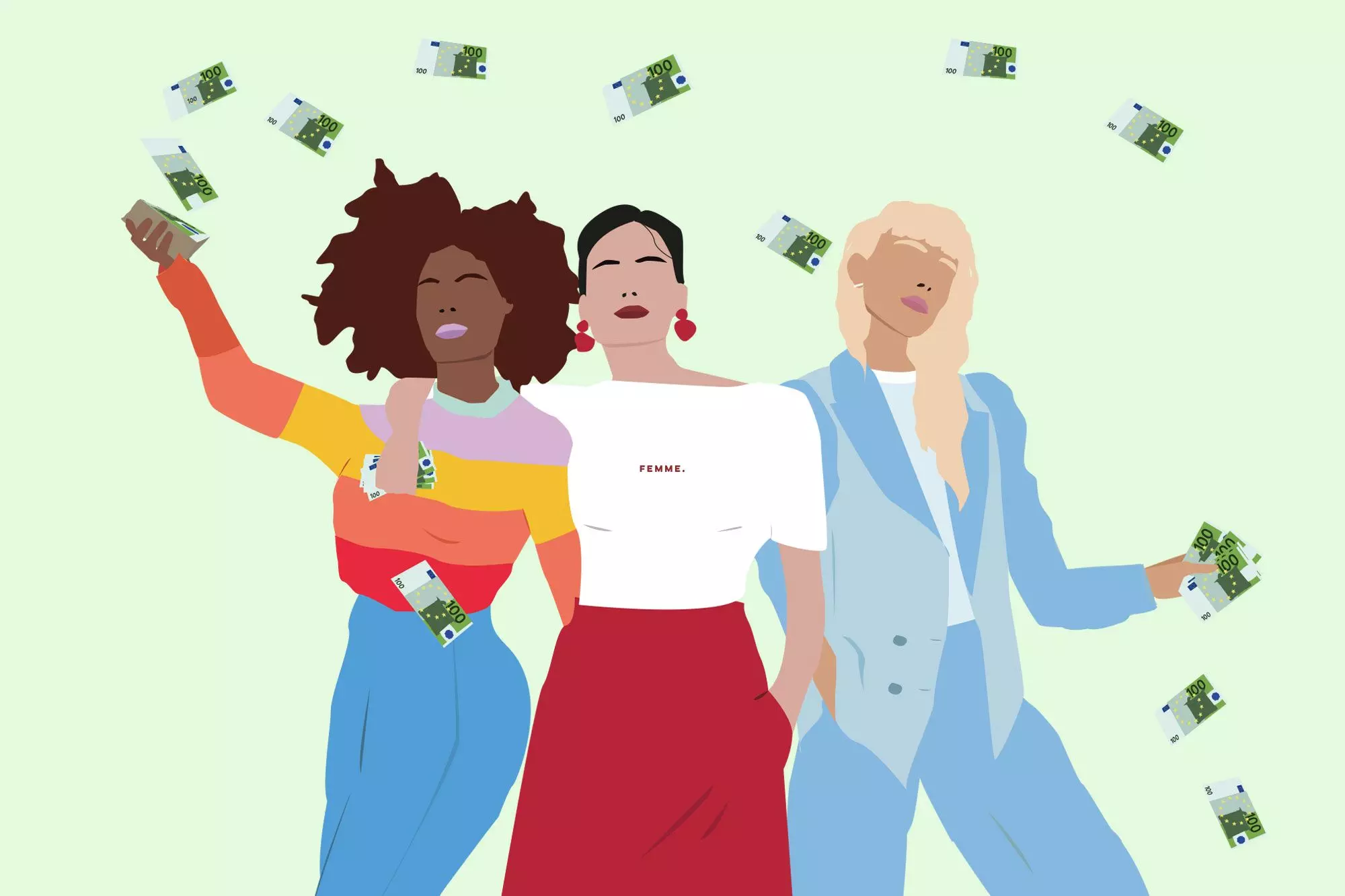 Illustration nachhaltige Geldanlage - femtastics