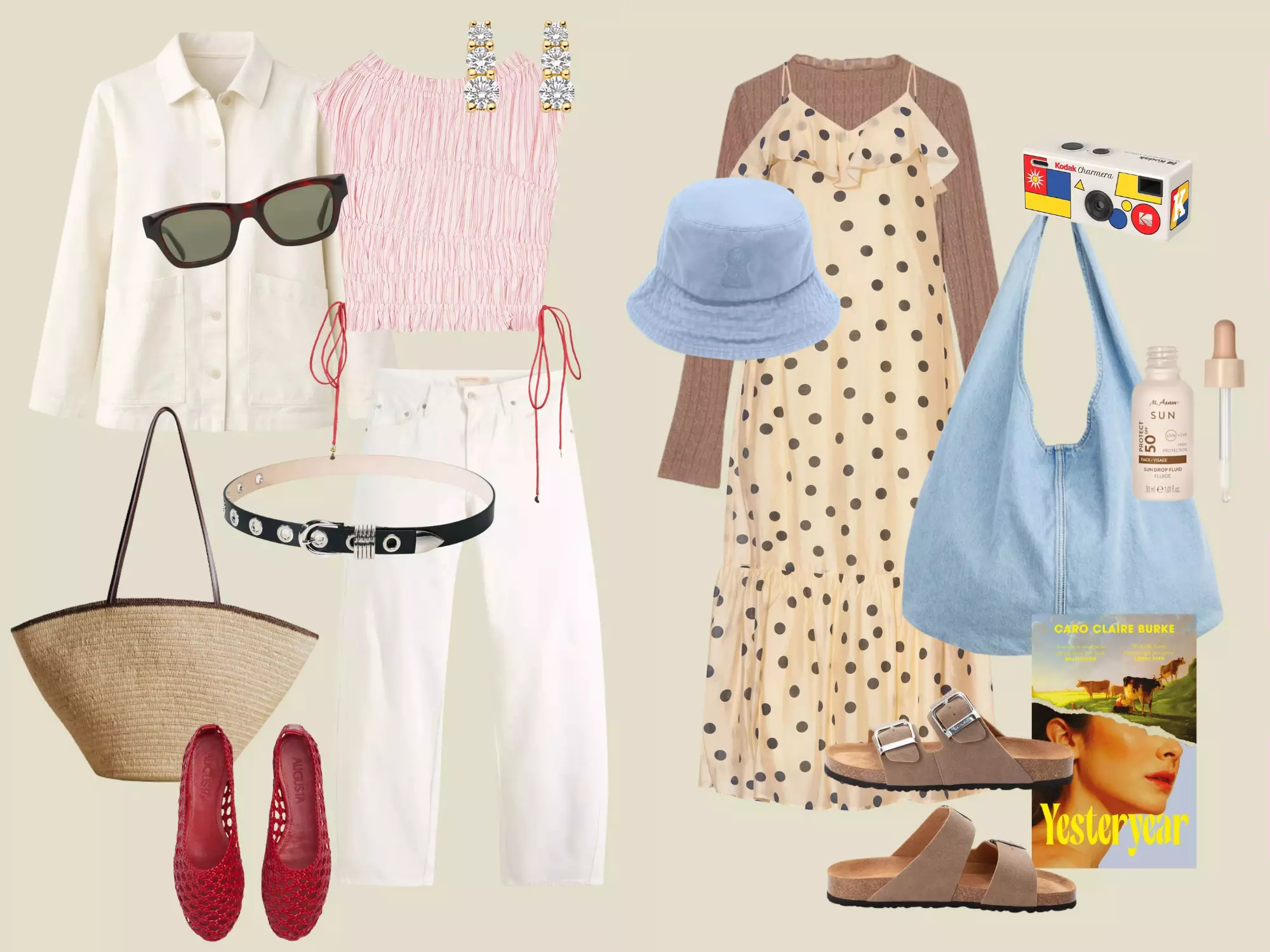 Collage Fruehlings-Outfits