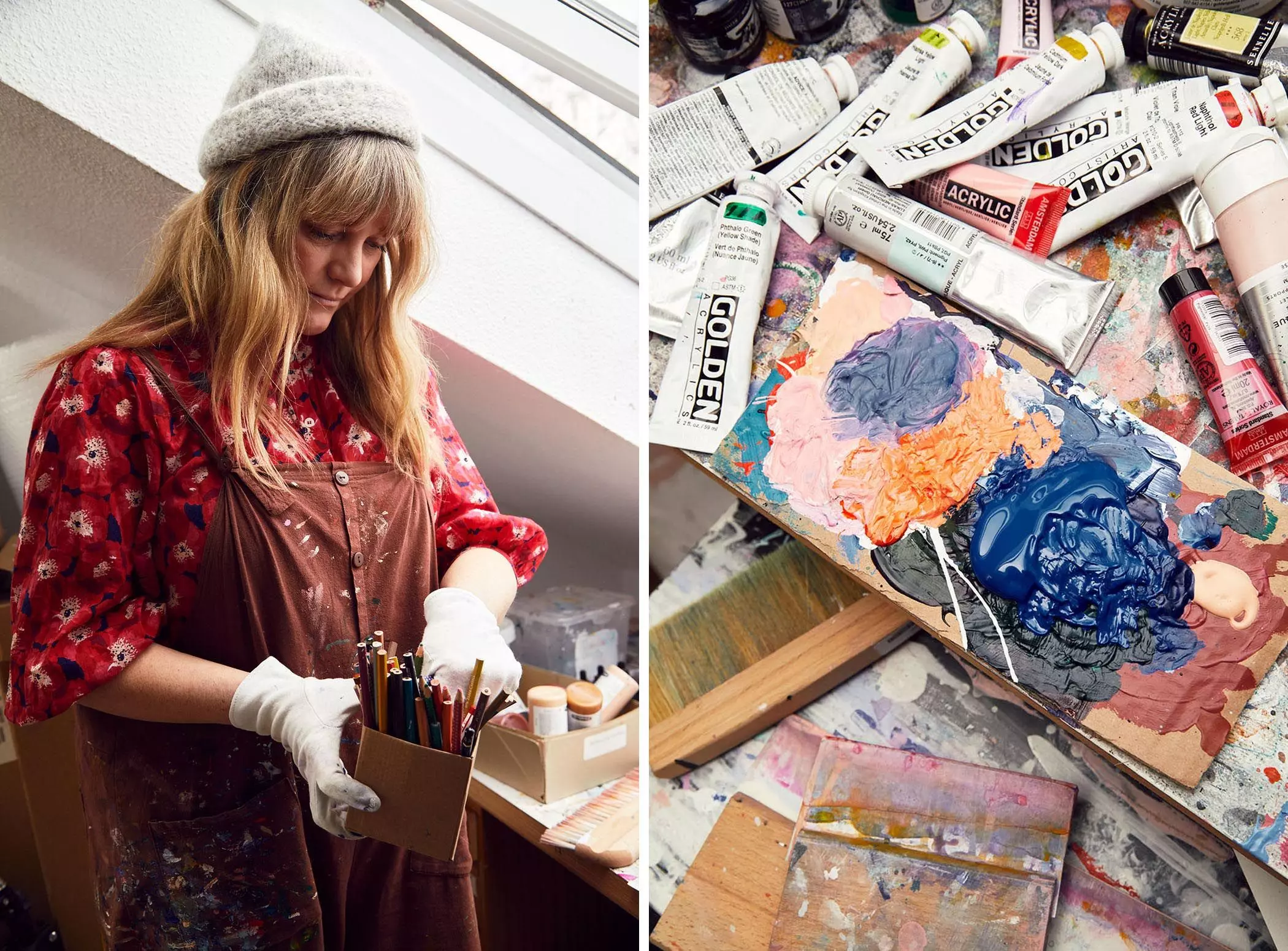 Ina Cierniak bei der Arbeit in ihrem Atelier - femtastics