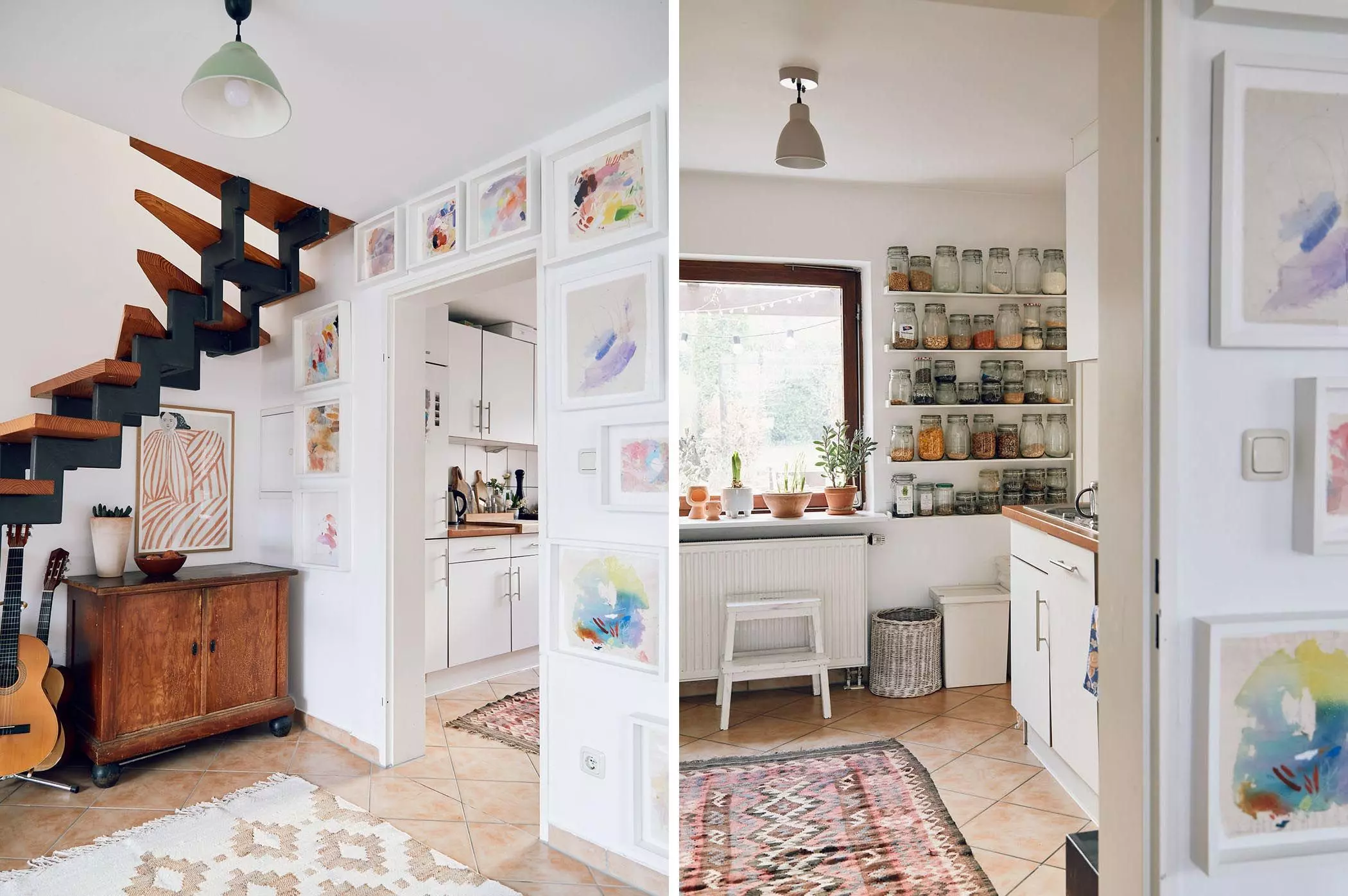 Wohnen auf kleinem Raum: Treppe und Küche - femtastics