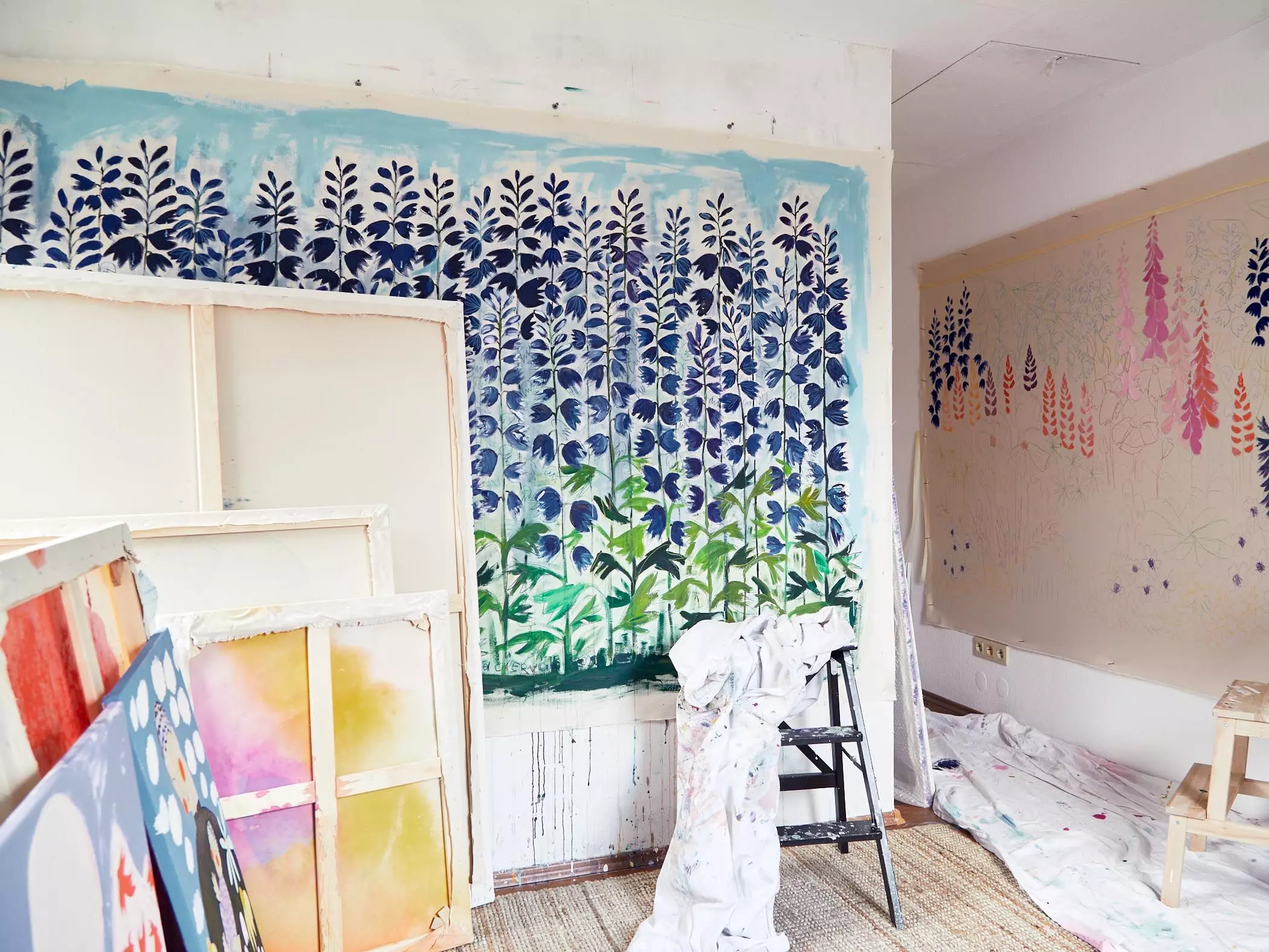 Das Atelier mit Werken von Ina Cierniak - femtastics