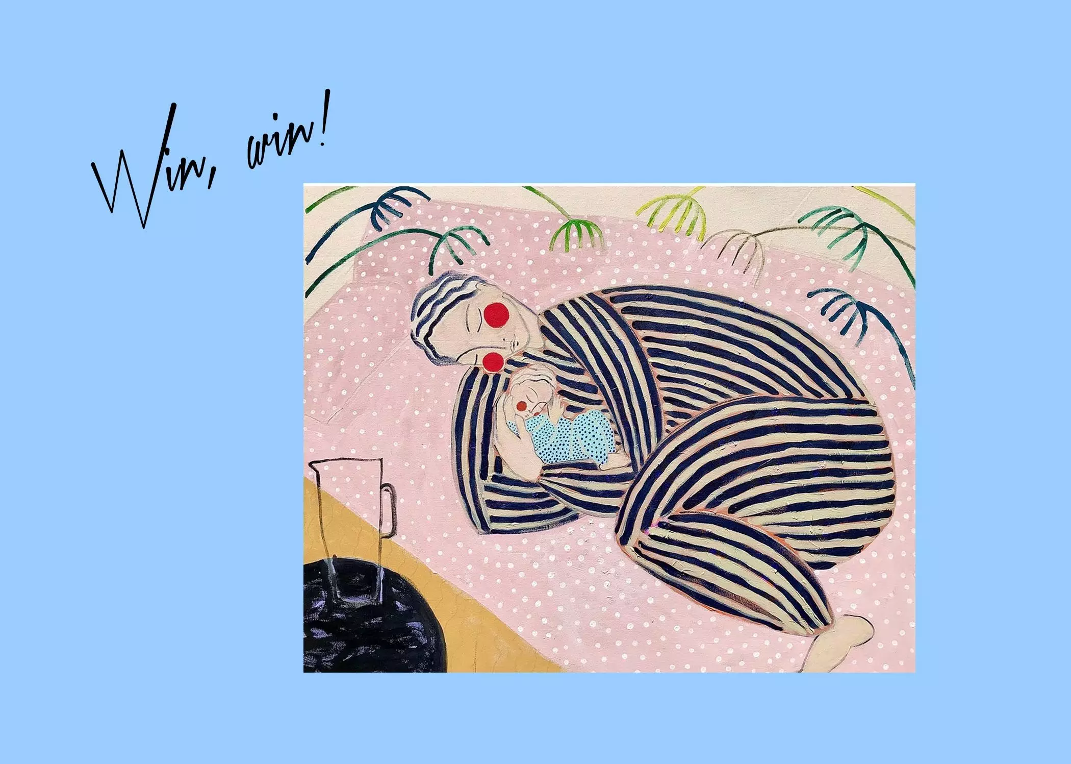 femtastics verlost einen Kunstdruck des Ina Cierniak-Bildes "Mother and child resting"