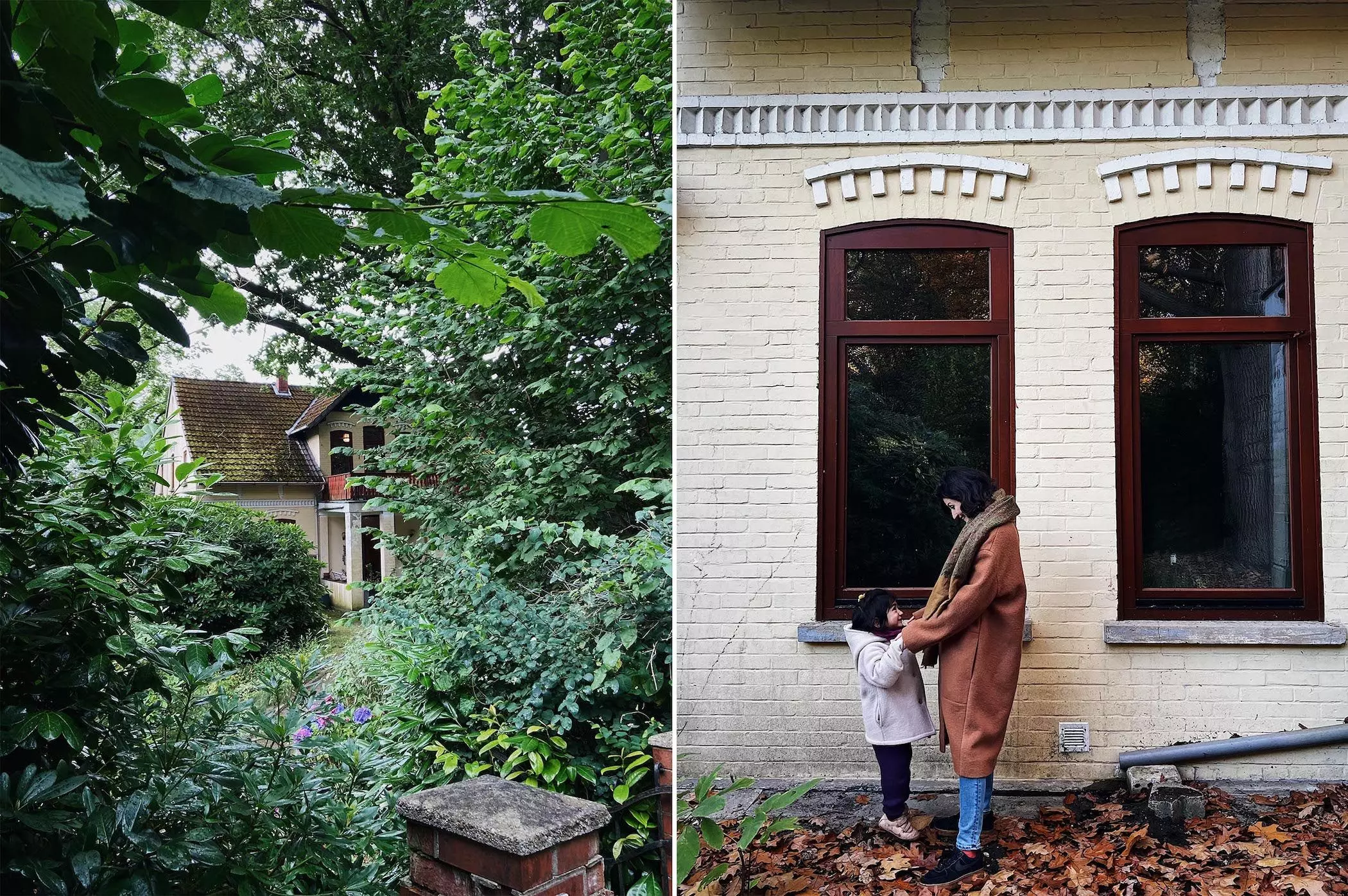Verwunschener Garten der alten Villa von Büsra Quadir, hier mit ihrer Tochter - femtastics