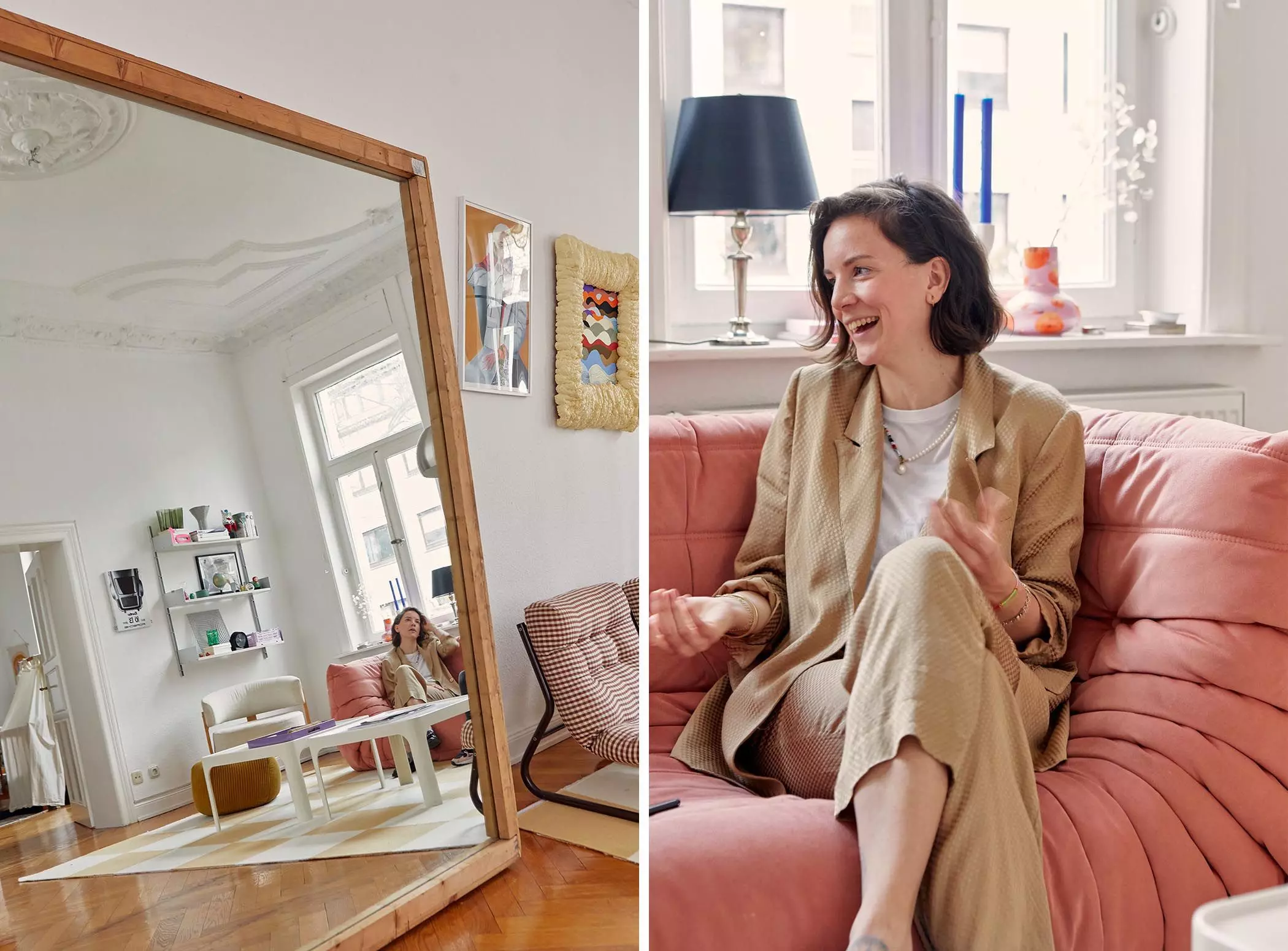 Leonie Pauls in ihrer Hamburger Altbauwohnung - femtastics