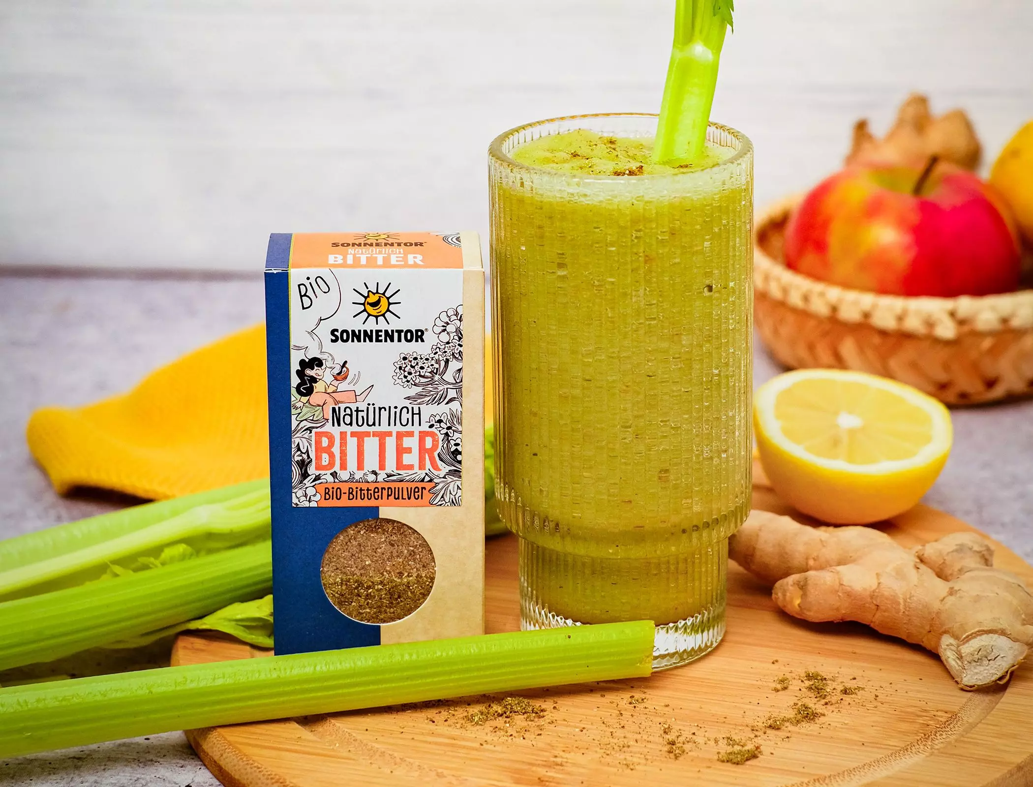 Stangensellerie-Apfel-Smoothie