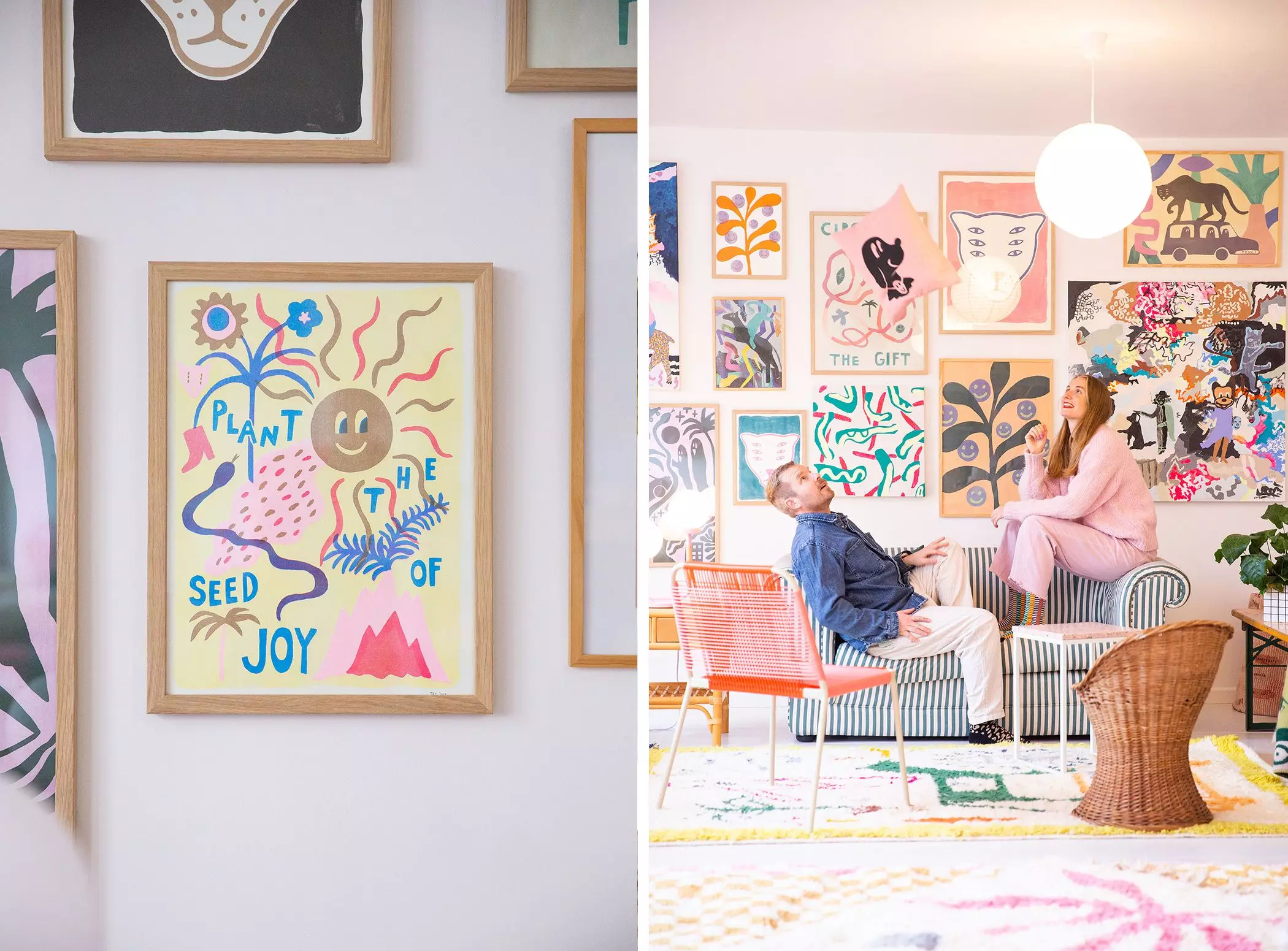 Poster "Plant the Seed of Joy" und Designer-Duo "Tropical Scandinavia" - femtastics