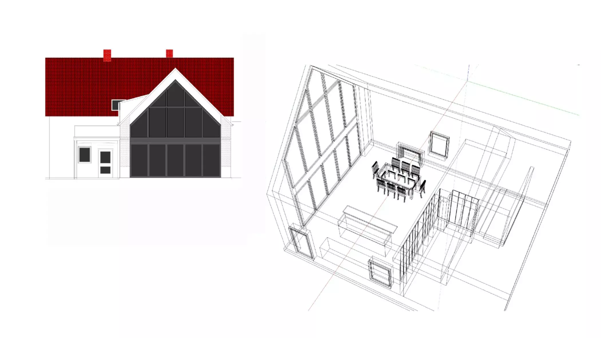 Architektenzeichnung der Villa von Büsra Quadir - femtastics