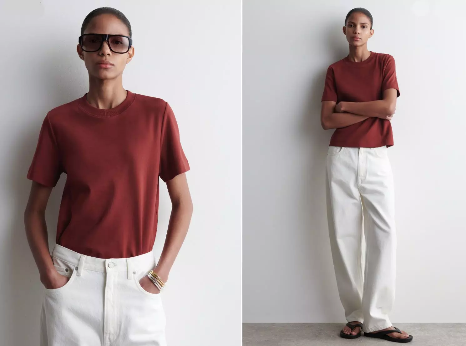 Rotes T-Shirt von "COS"