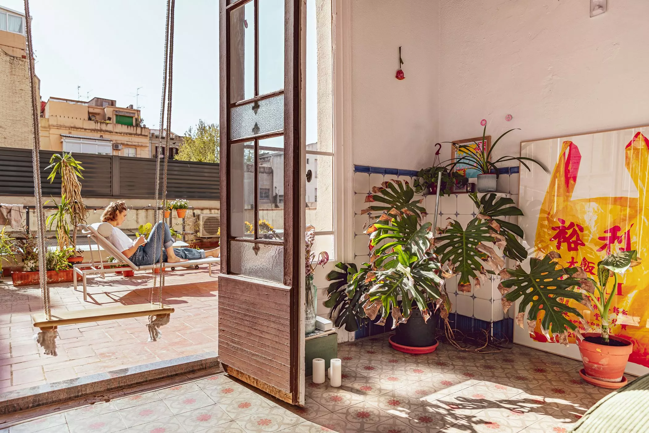 Wohnung und Terrasse von Elisabeth Articus in Barcelona - femtastics
