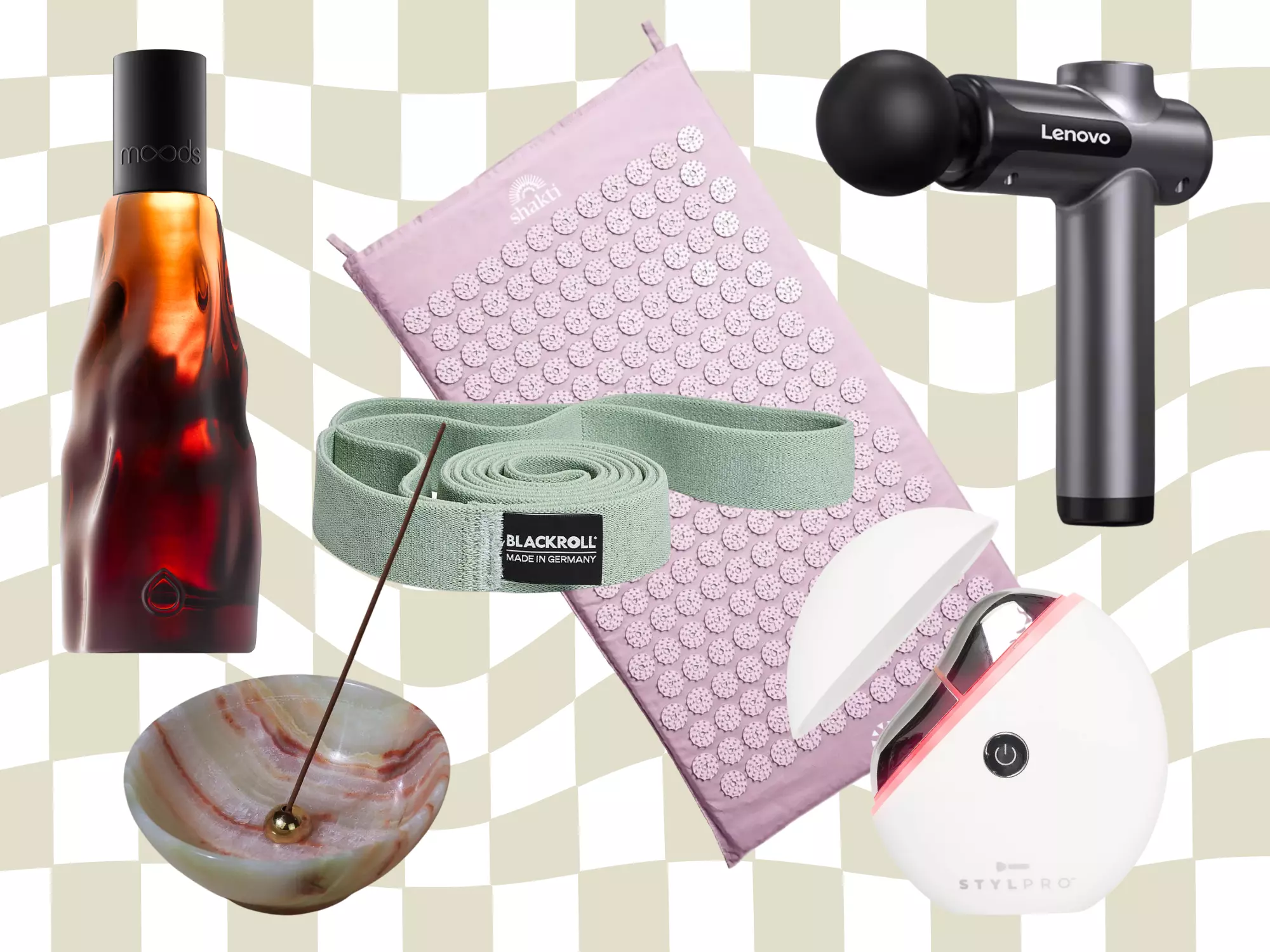 Aufmacher-Collage Produkte zum Entspannen