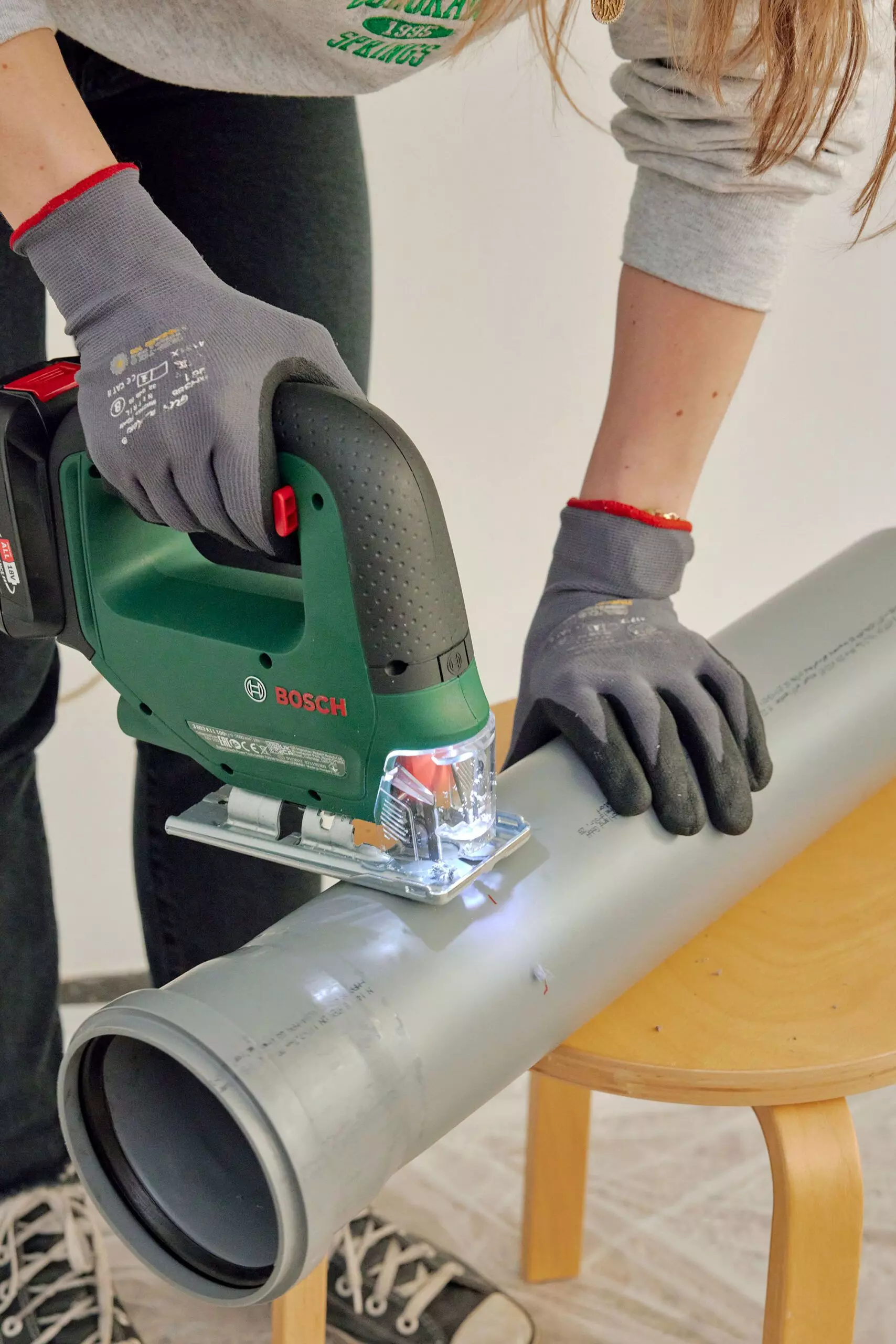 Rohre für DIY-Tisch zuschneiden - femtastics