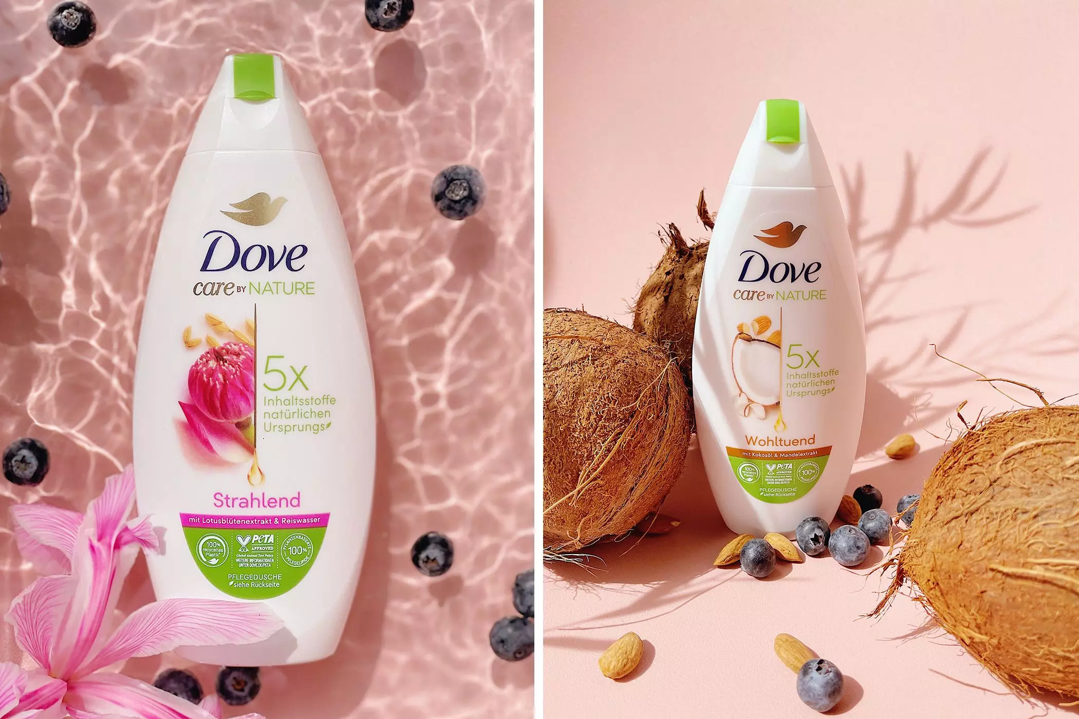 Produkte aus der "Care by Nature"-Serie von Dove - femtastics