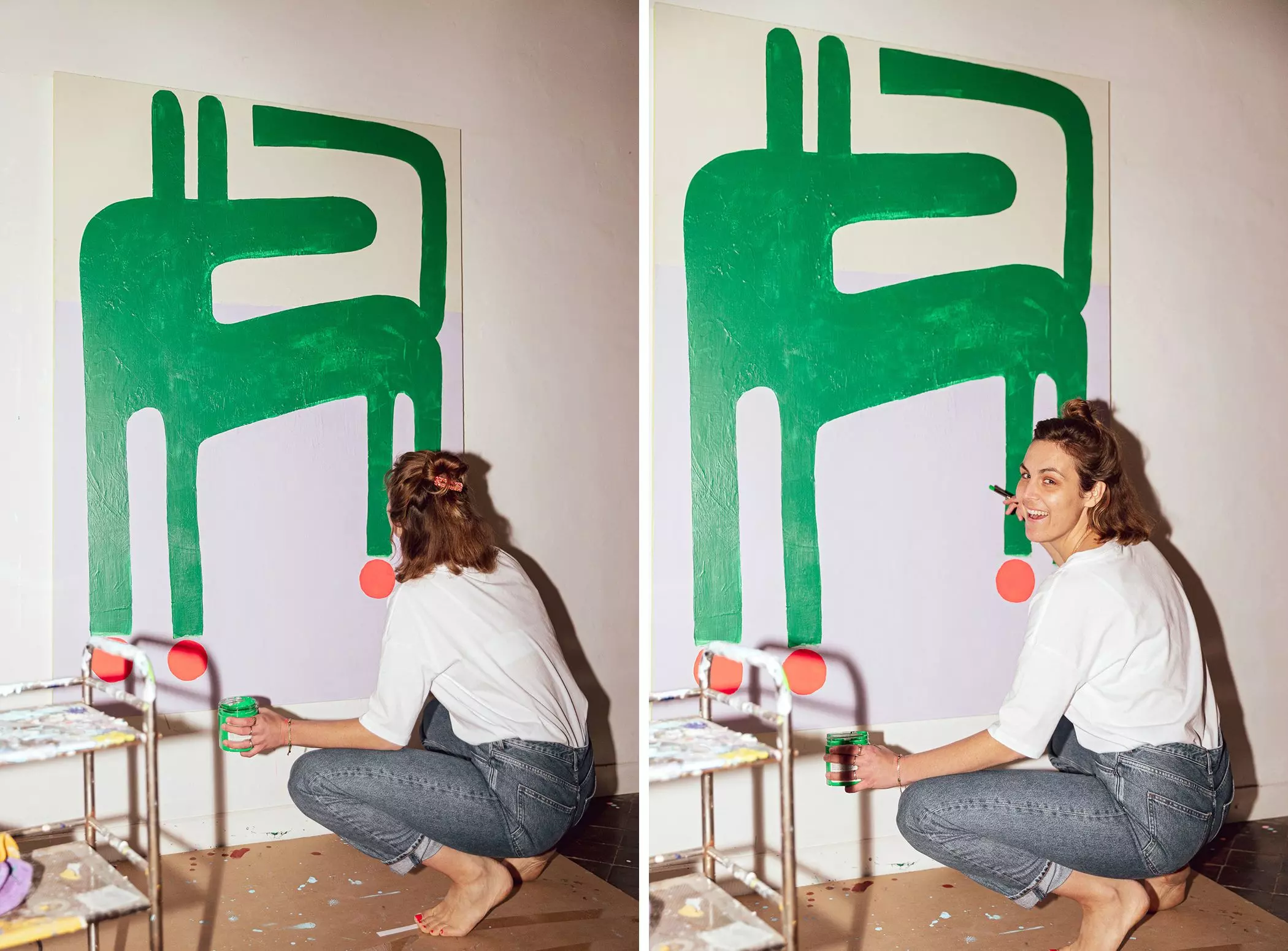 Elisabeth Articus vom Label "All about Articus" bei der Arbeit - femtastics