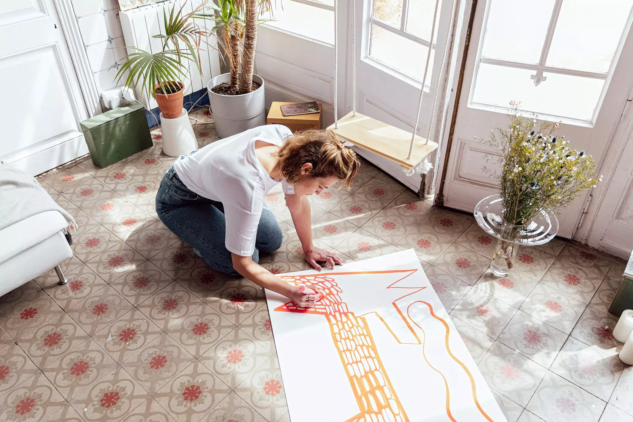 Elisabeth Articus vom Label "All about Articus" bei der Arbeit - femtastics