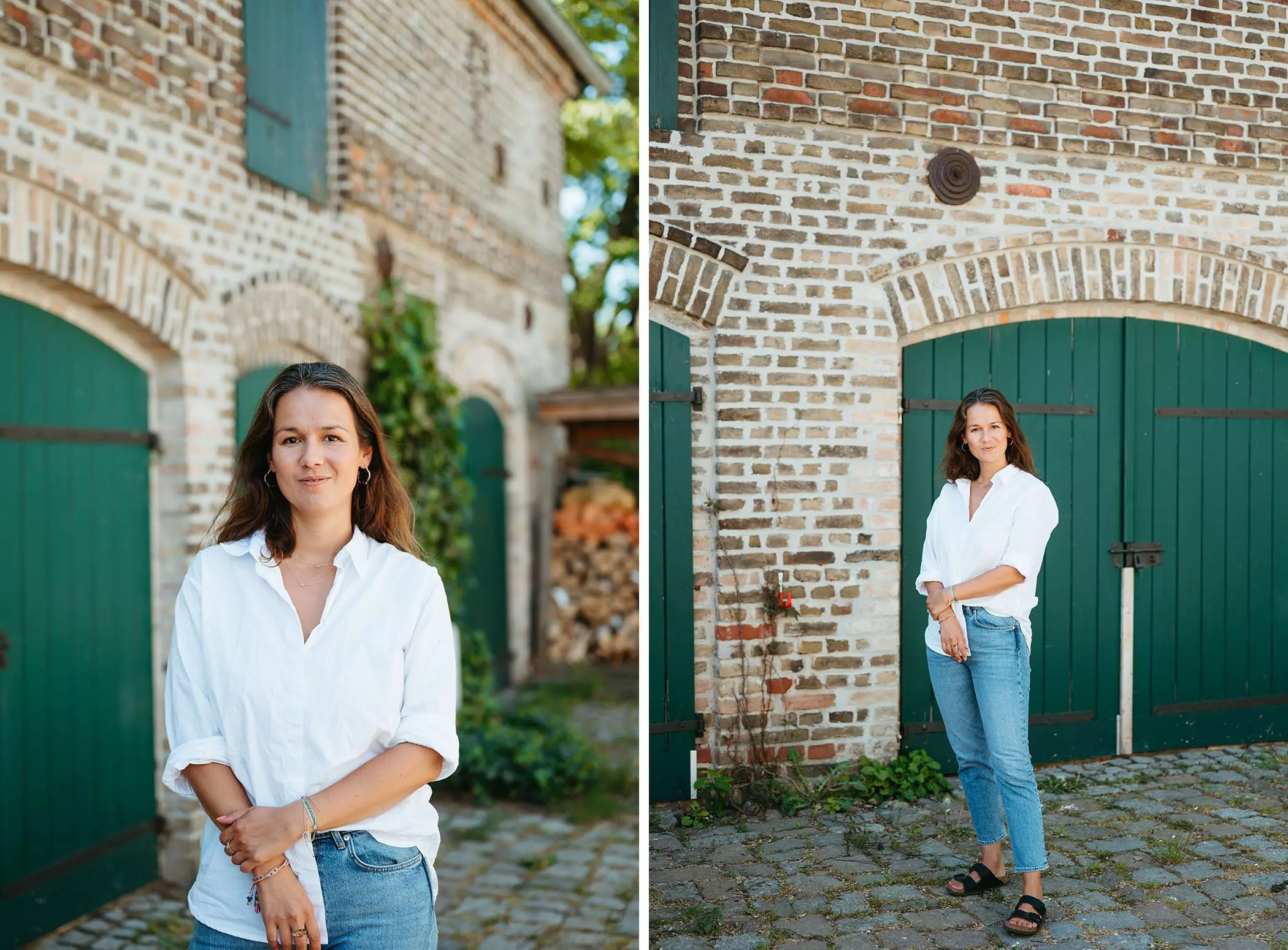Guya Merkle an ihrem Haus in Brandenburg | femtastics
