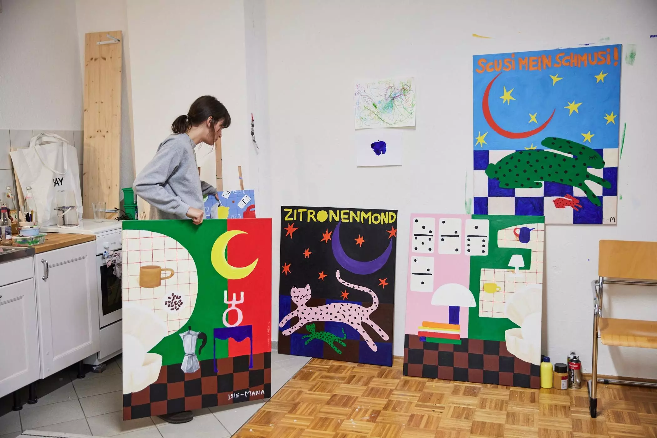Isis Maria Niedecken in ihrem Atelier | femtastics