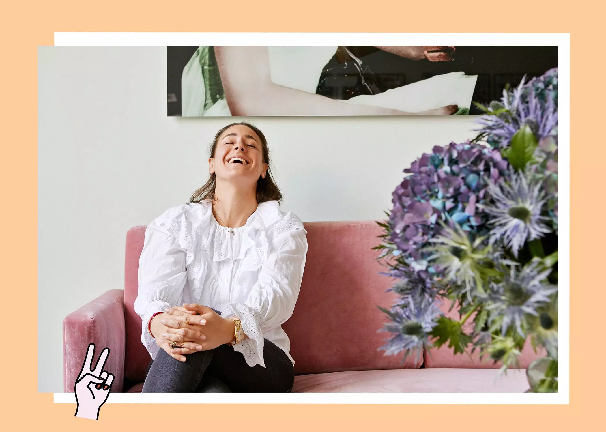 Die Gründerin von "Mrs. Politely DELICIOUS" Frederike-Ottilie Schmidt in ihrer PR-Agentur - femtastics