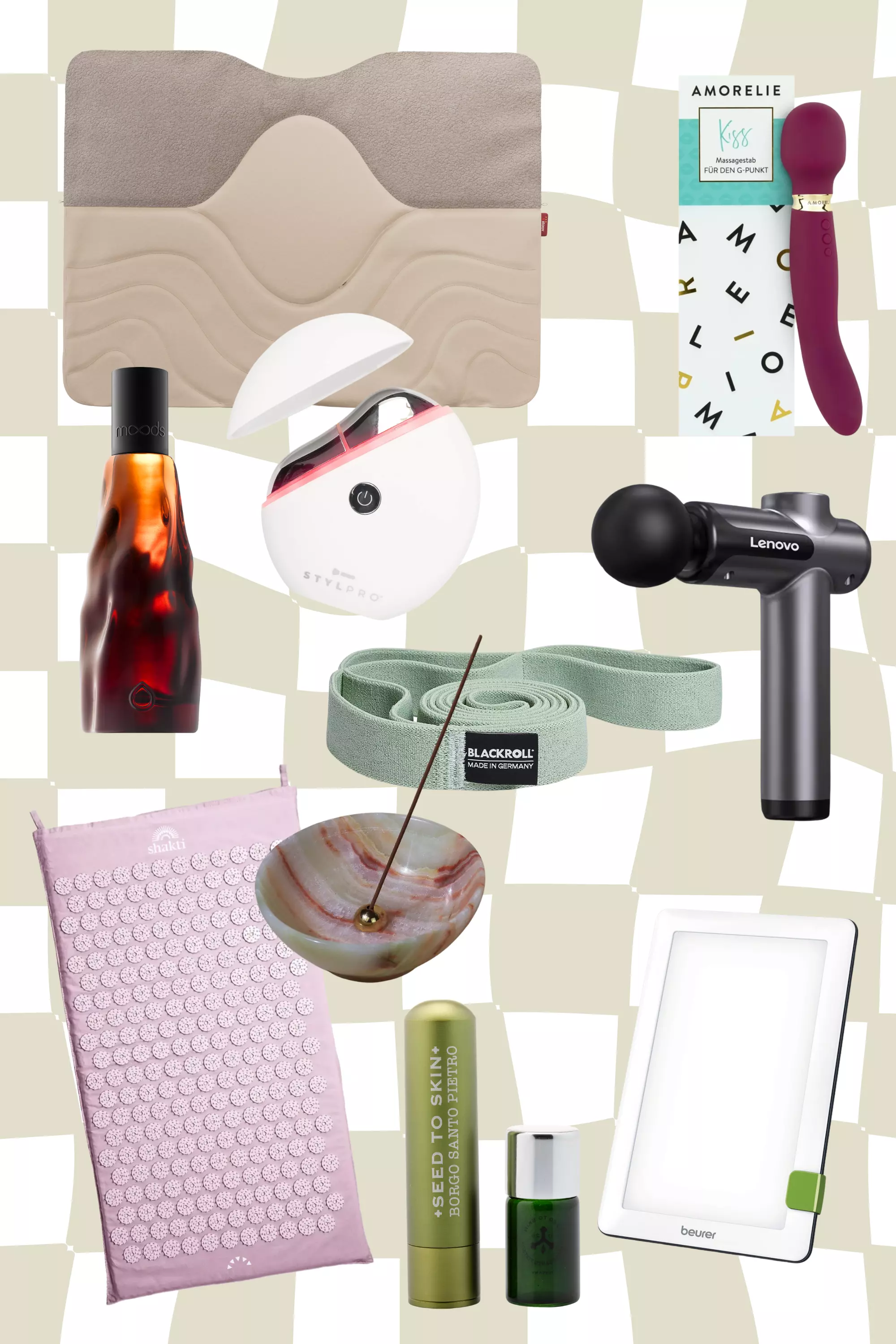 Collage Produkte zum Entspannen