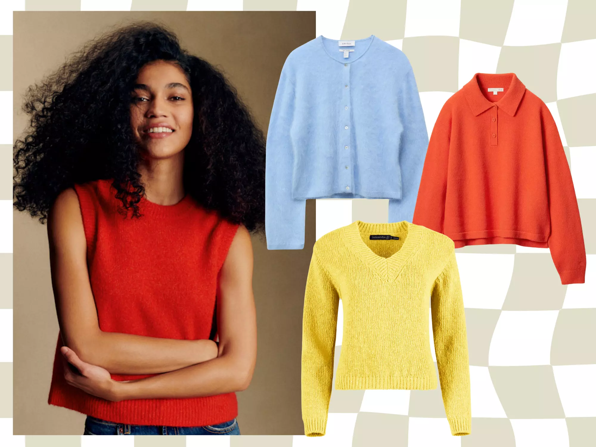Collage Pullover bunt